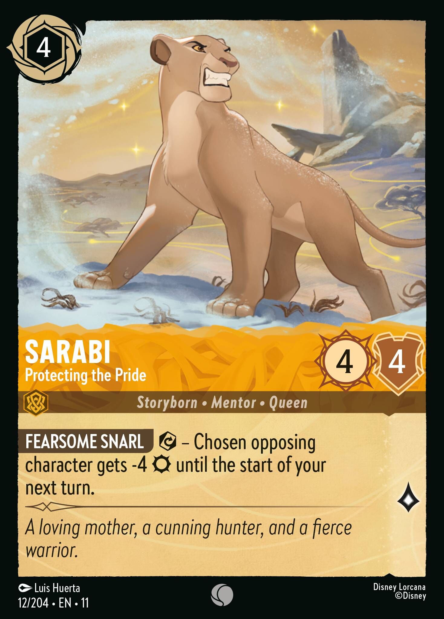 Winterspell - 12/204 Sarabi - Protecting the Pride C (Foil)