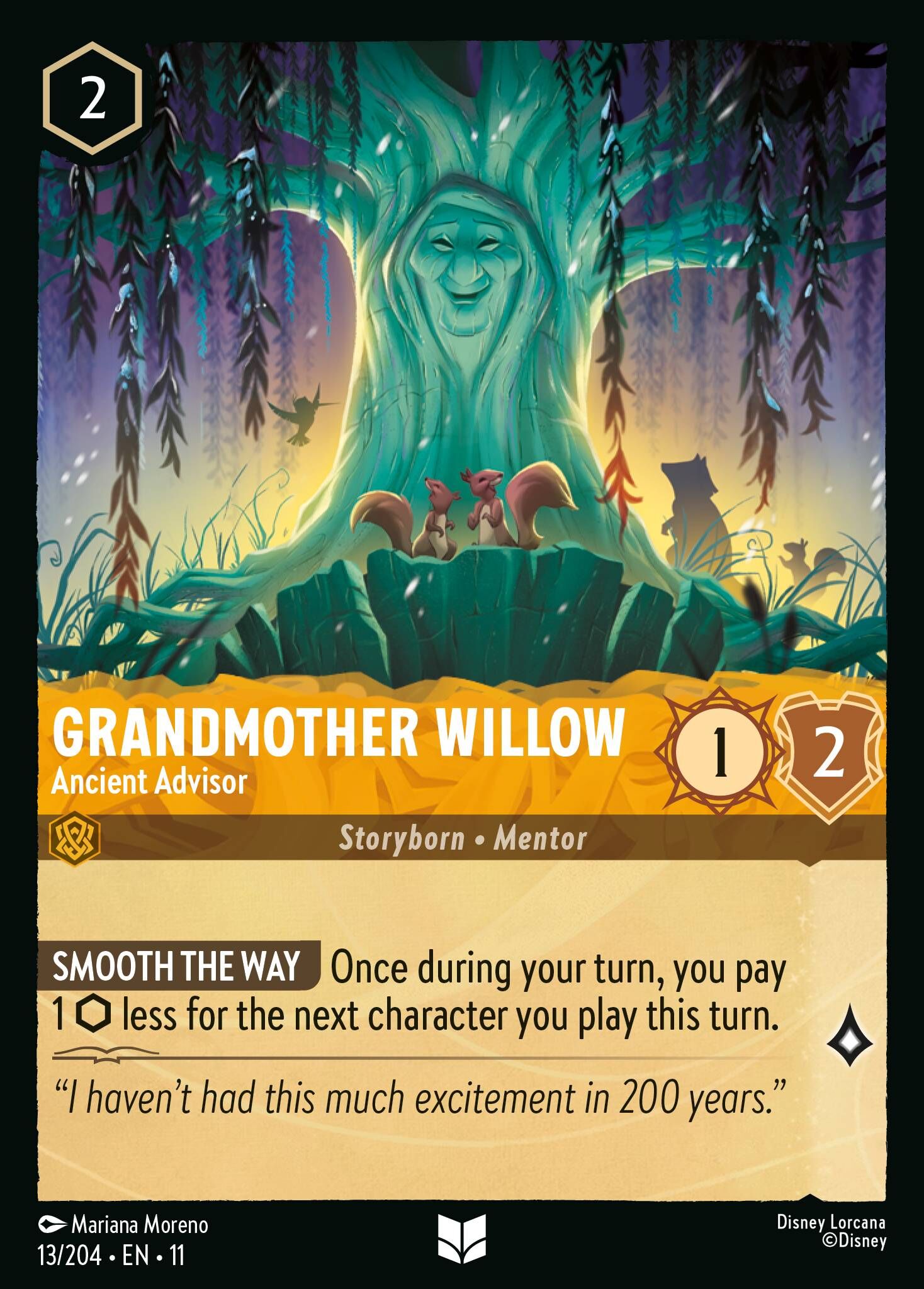 Winterspell - 13/204 Grandmother Willow - Ancient Advisor UC (Foil)