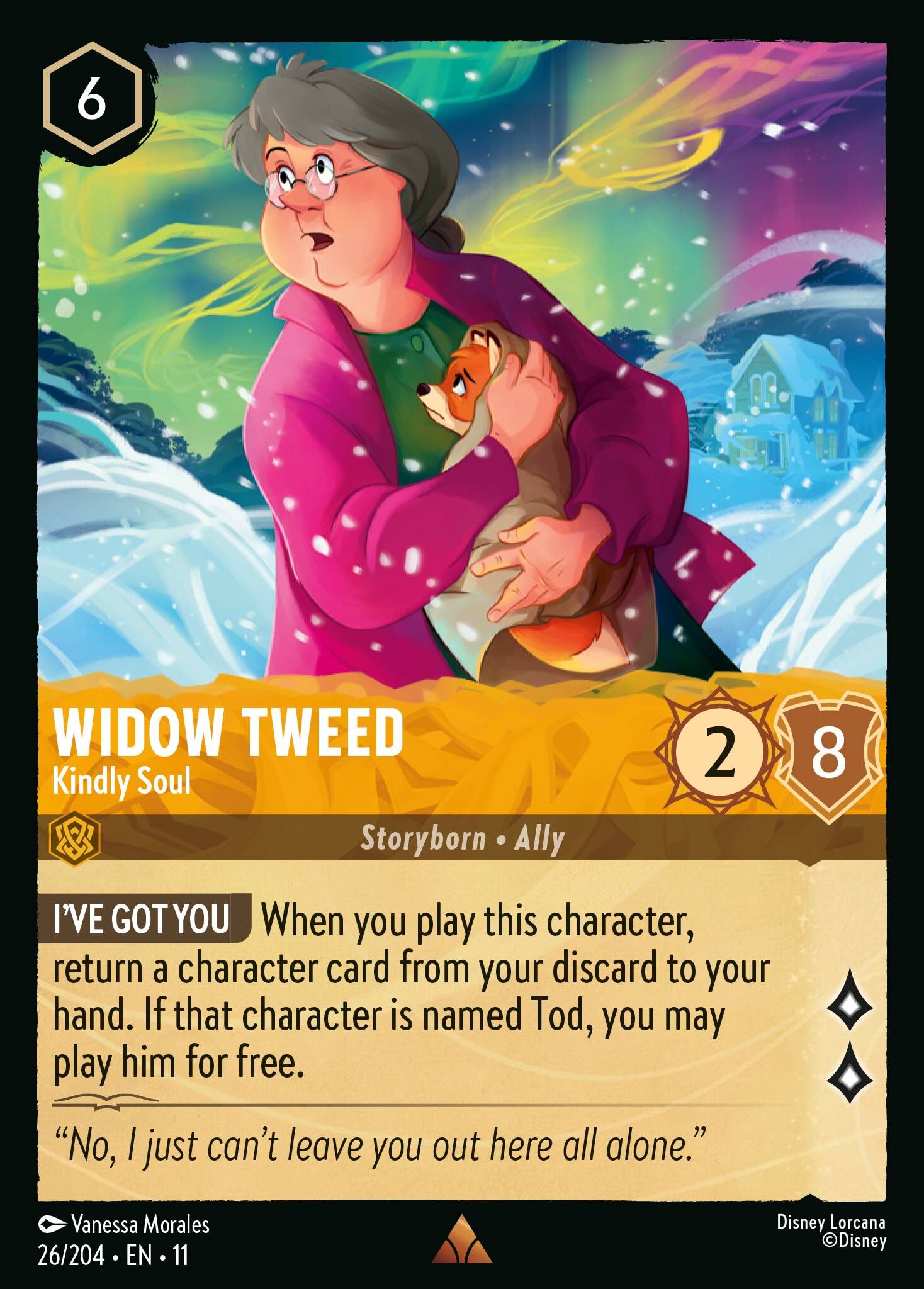 Winterspell - 26/204 Widow Tweed - Kindly Soul R (Foil)