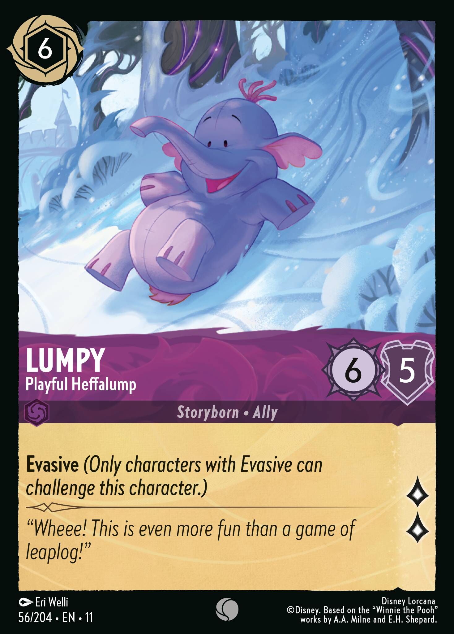 Winterspell - 56/204 Lumpy - Playful Heffalump C (Foil)