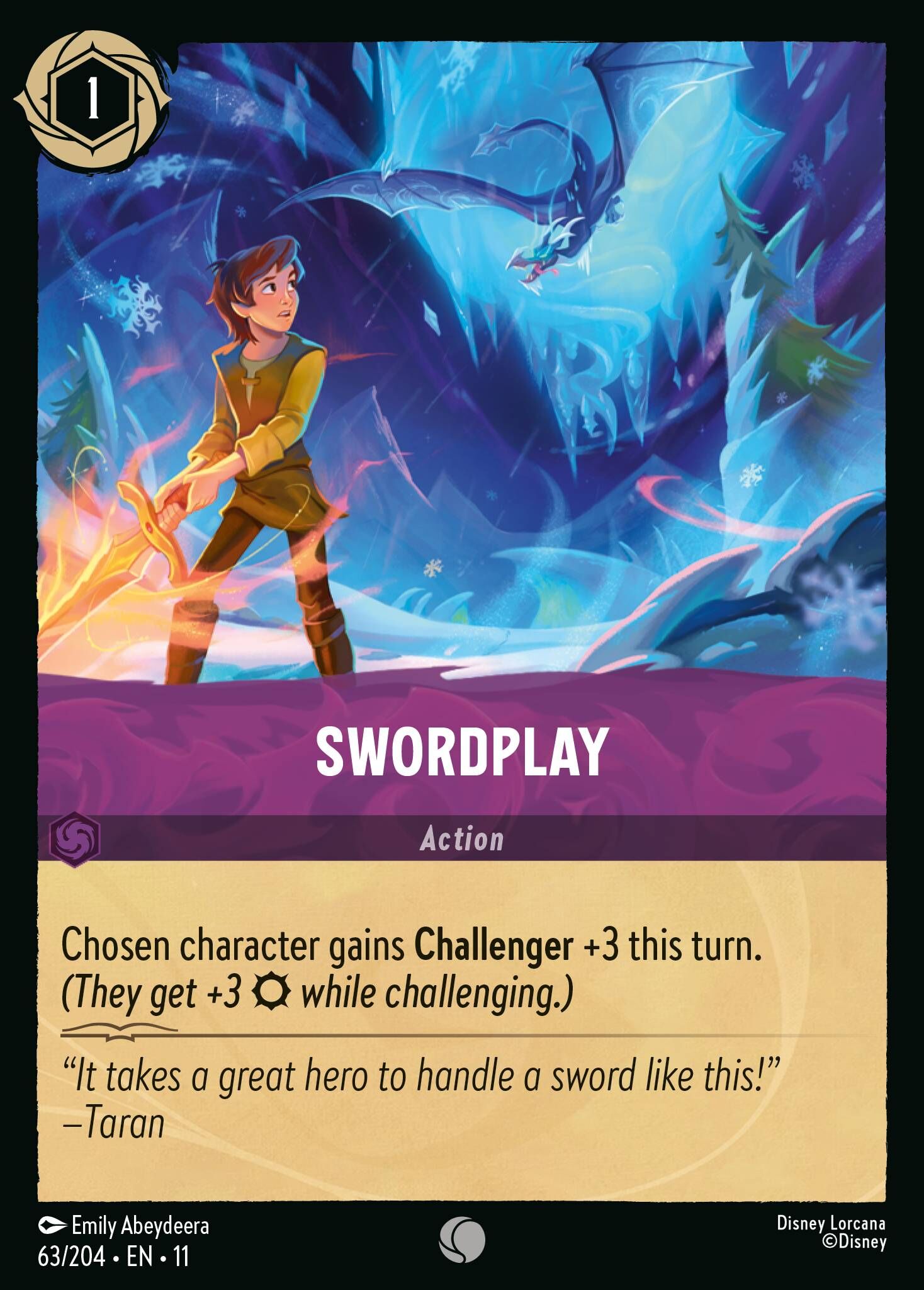 Winterspell - 63/204 Swordplay C (Foil)