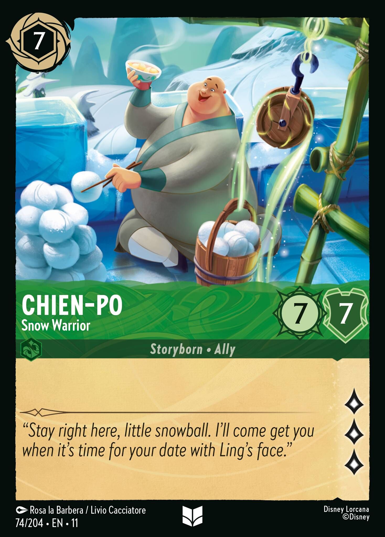 Winterspell - 74/204 Chien-Po - Snow Warrior UC (Foil)