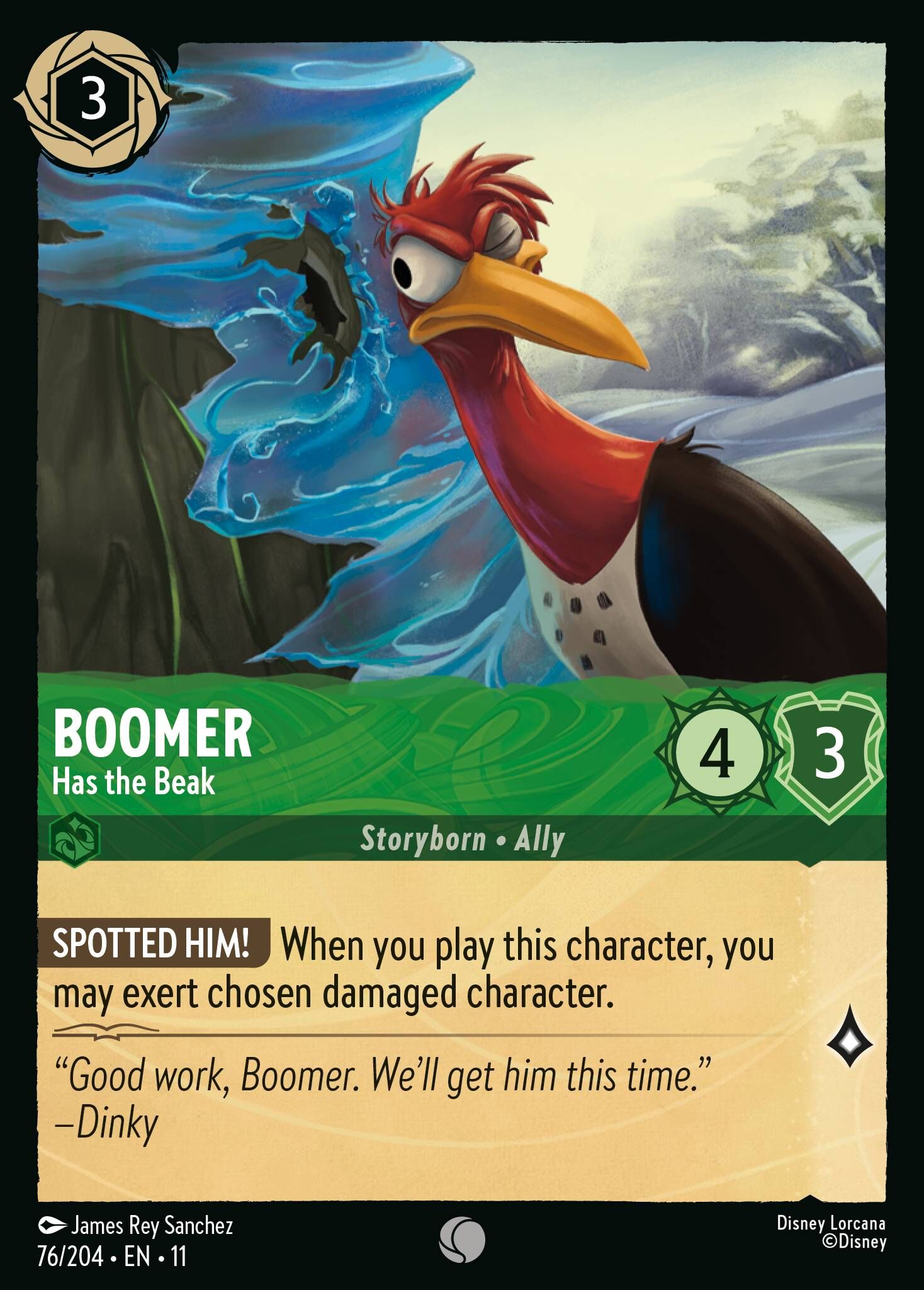 Winterspell - 76/204 Boomer - Has the Beak C (Foil)