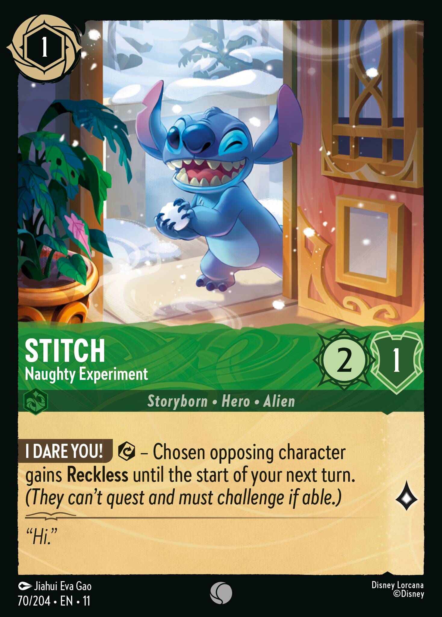 Winterspell - 70/204 Stitch - Naughty Experiment C (Foil)