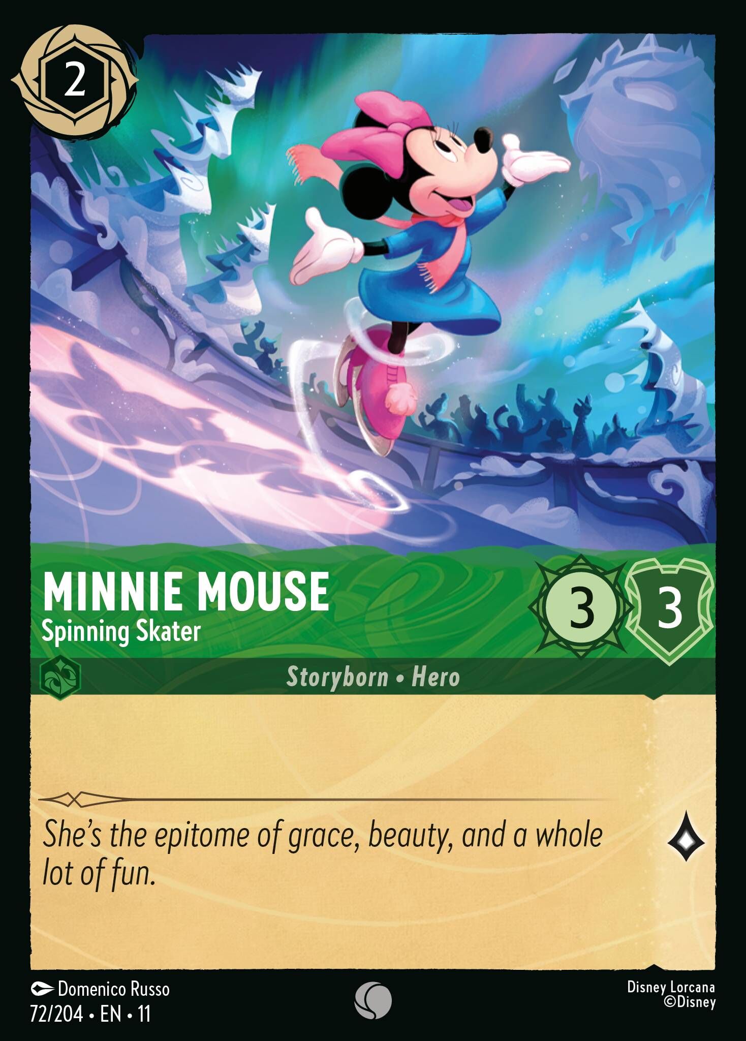 Winterspell - 72/204 Minnie Mouse - Spinning Skater C (Foil)