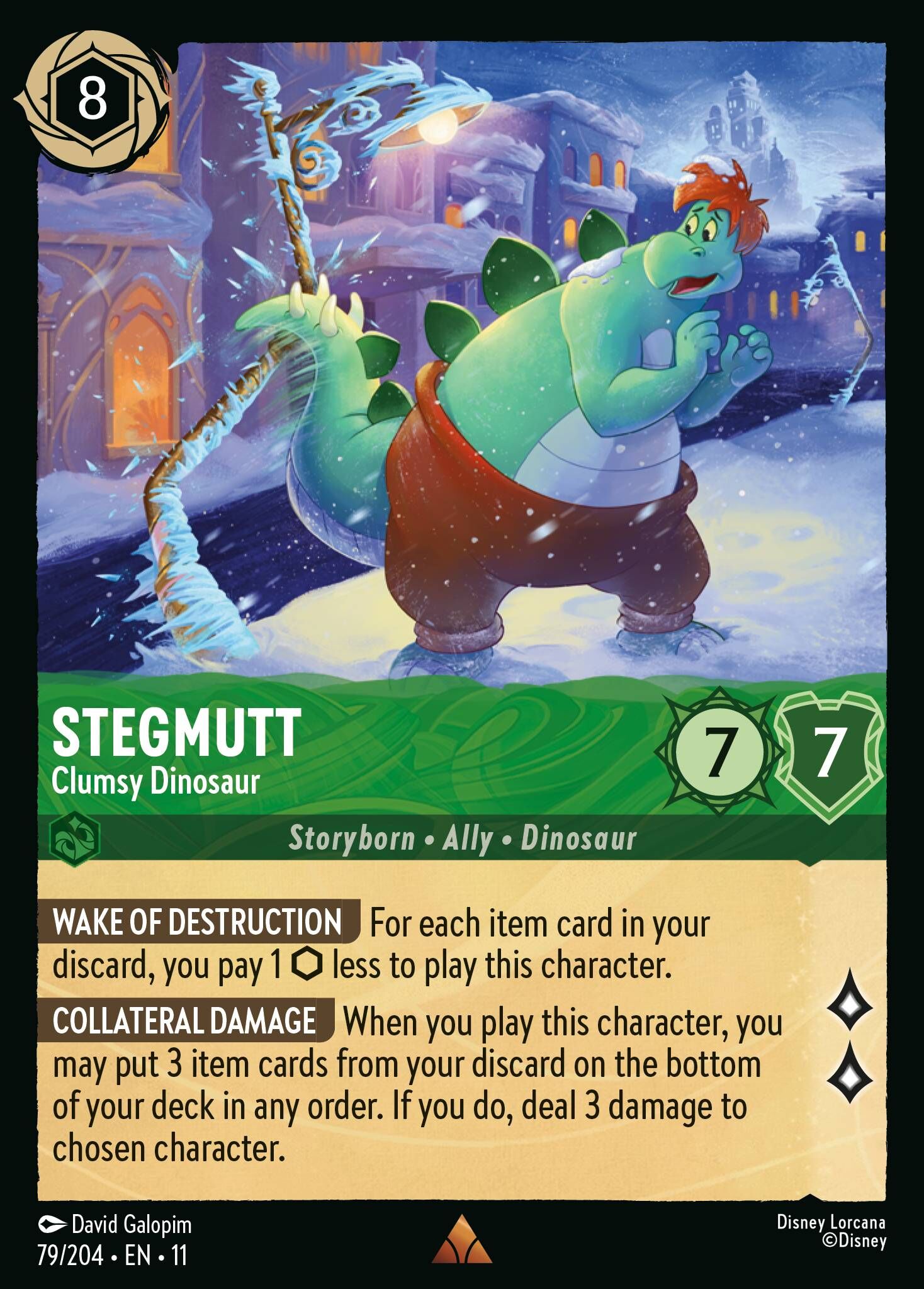 Winterspell - 79/204 Stegmutt - Clumsy Dinosaur R (Foil)