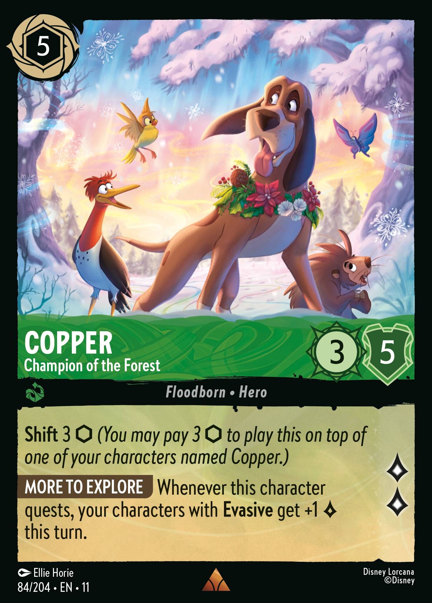 Winterspell - 84/204 Copper - Champion of the Forest R (Foil)