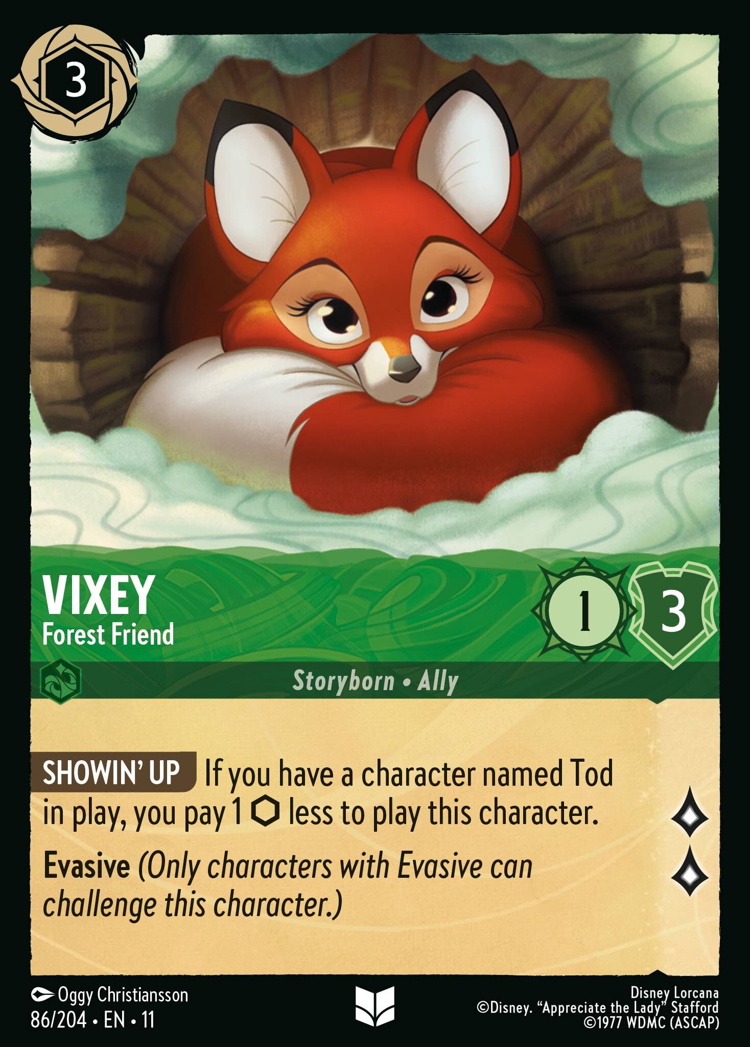 Winterspell - 86/204 Vixey - Forest Friend UC (Foil)