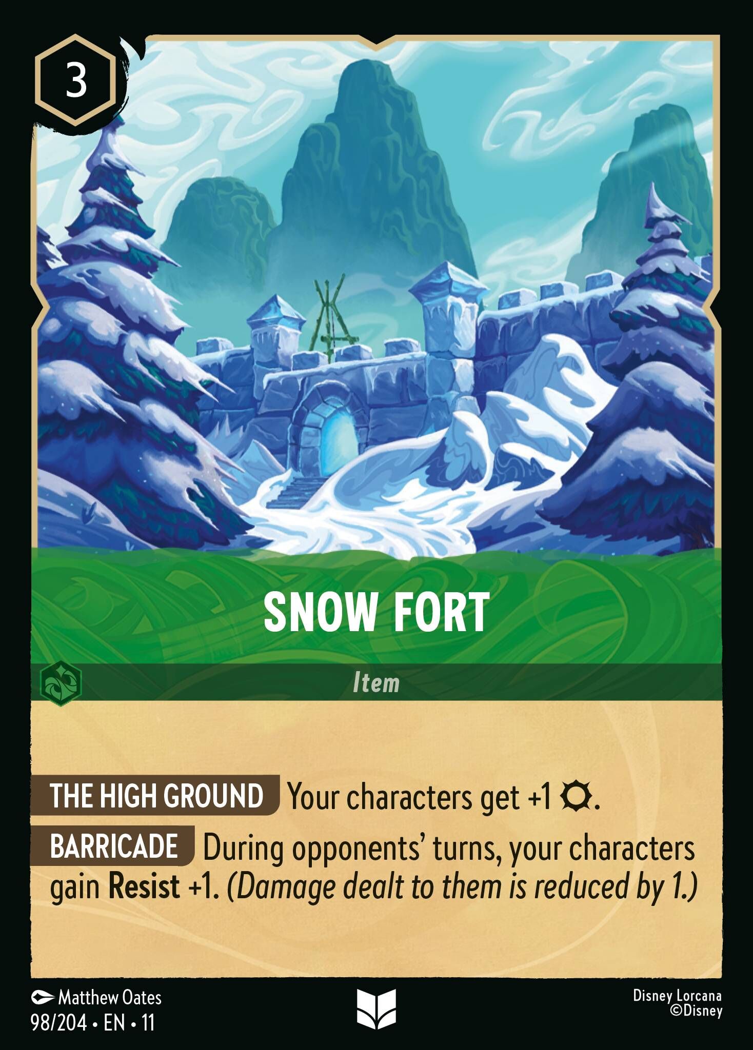 Winterspell - 98/204 Snow Fort UC (Foil)