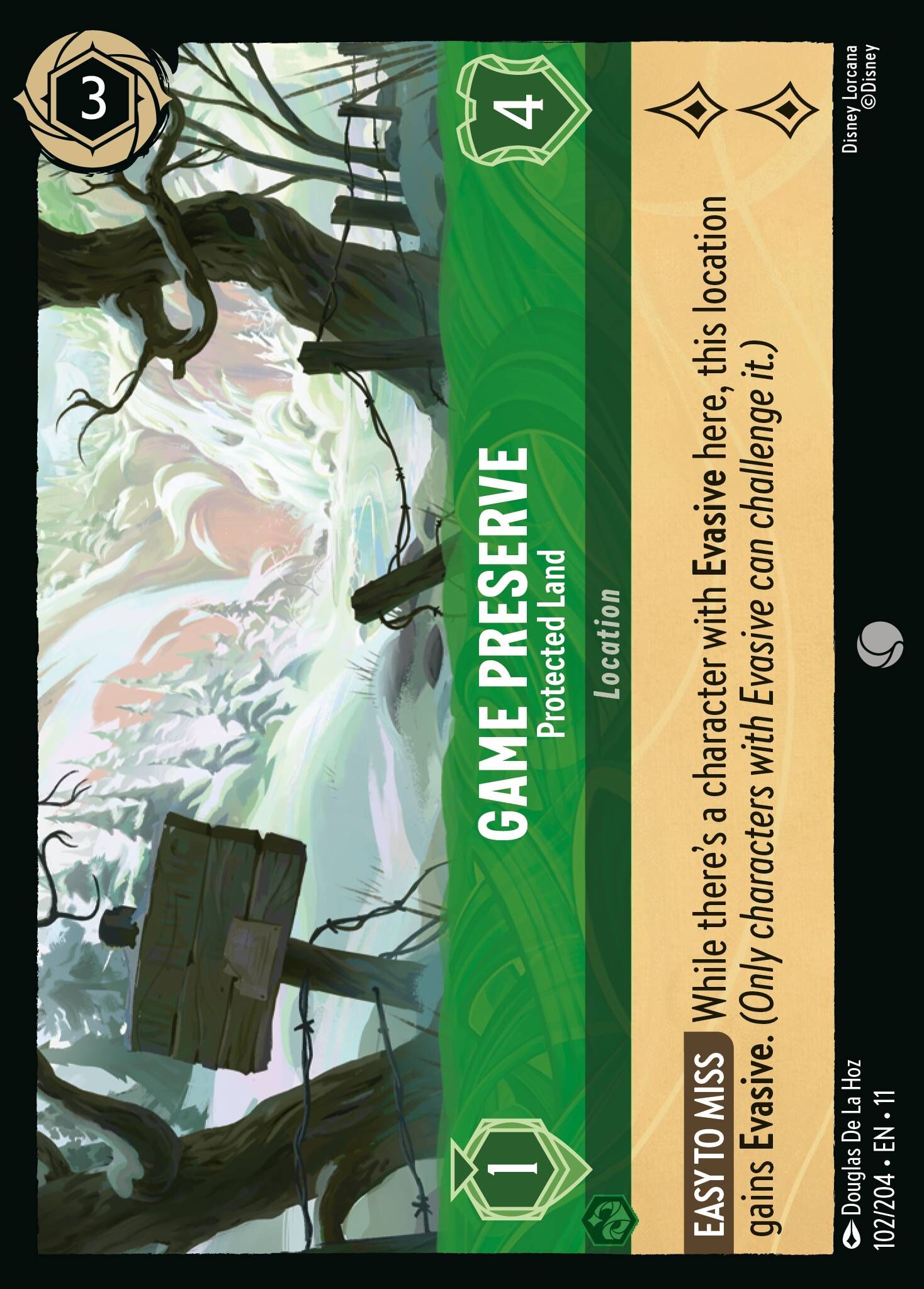Winterspell - 102/204 Game Preserve - Protected Land UC (Foil)