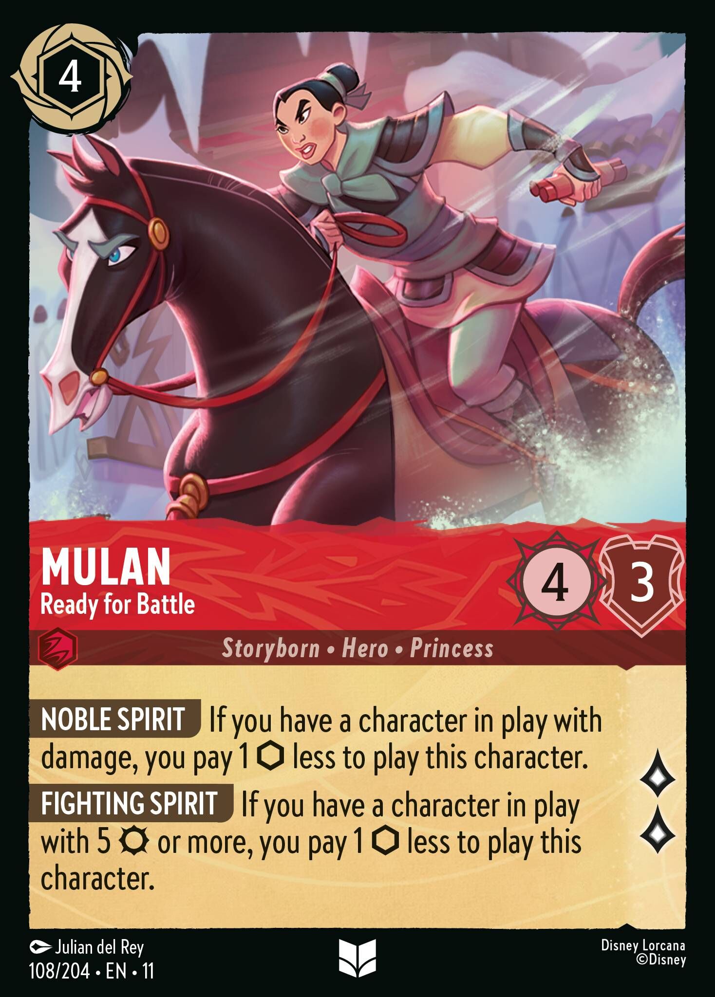 Winterspell - 108/204 Mulan - Ready for Battle UC (Foil)