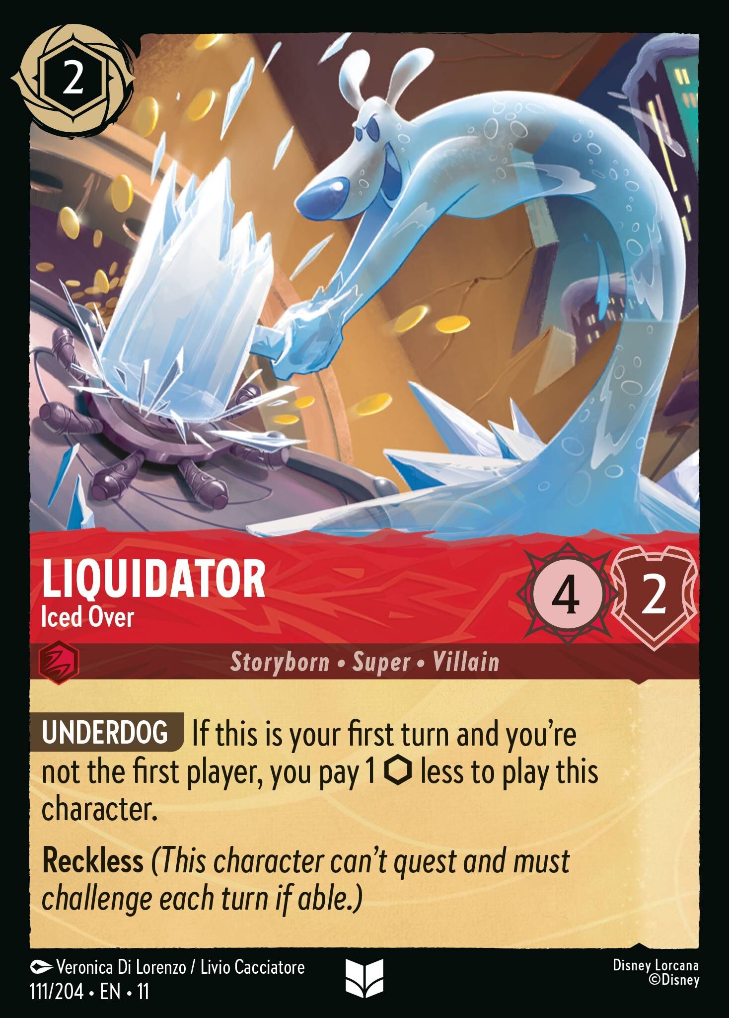 Winterspell - 111/204 Liquidator - Iced Over UC (Foil)