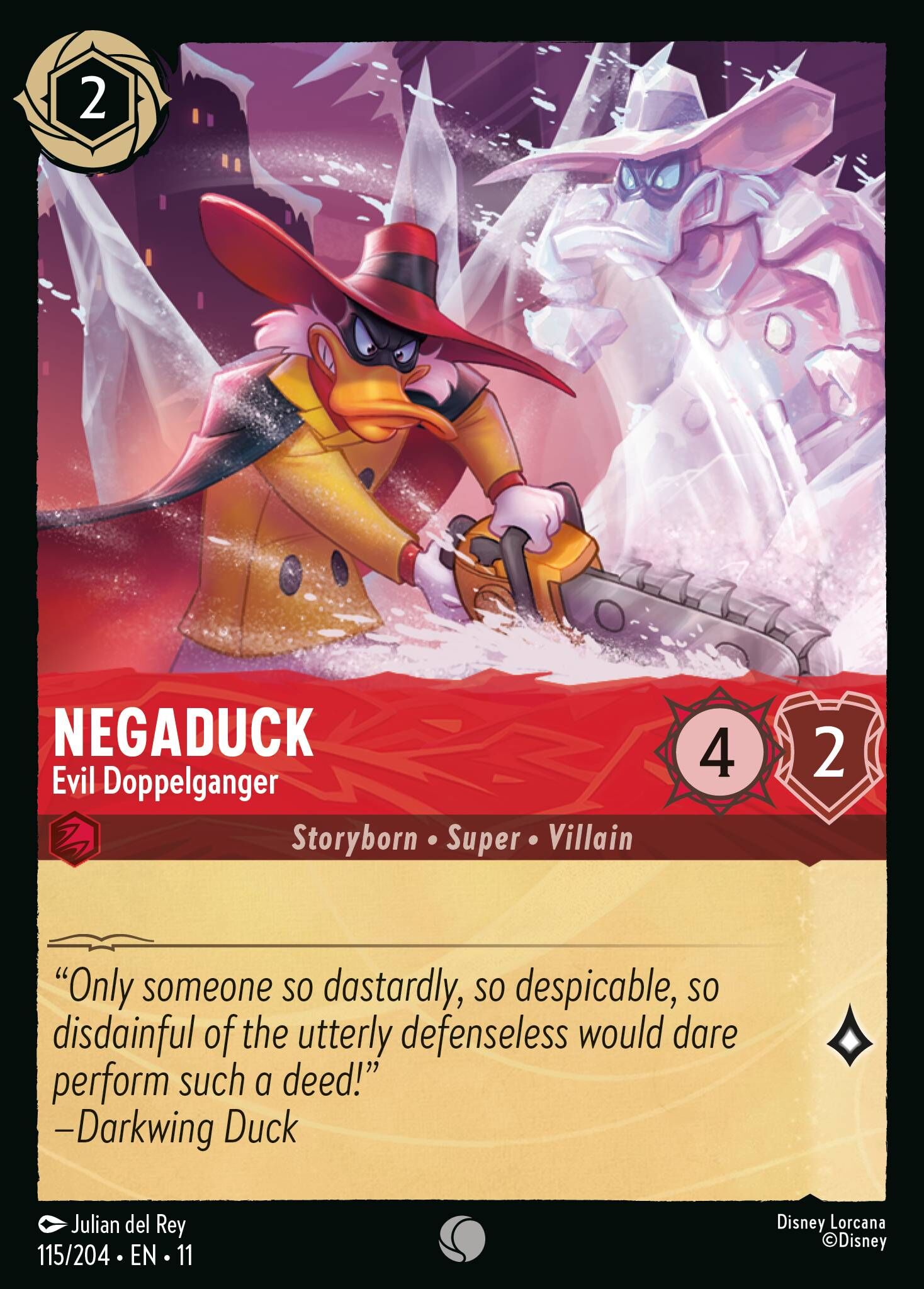 Winterspell - 115/204 Negaduck - Evil Doppelganger C (Foil)