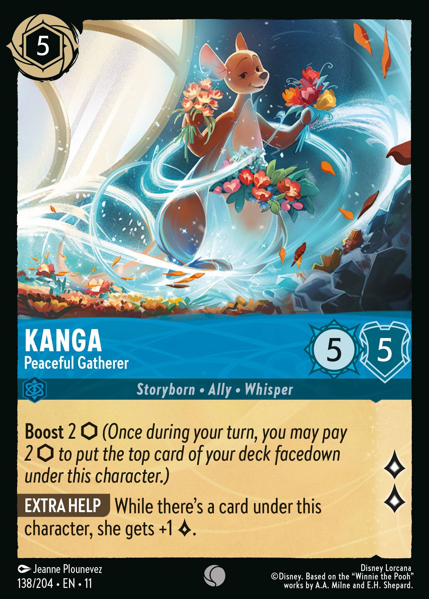 Winterspell - 138/204 Kanga - Peaceful Gatherer C (Foil)