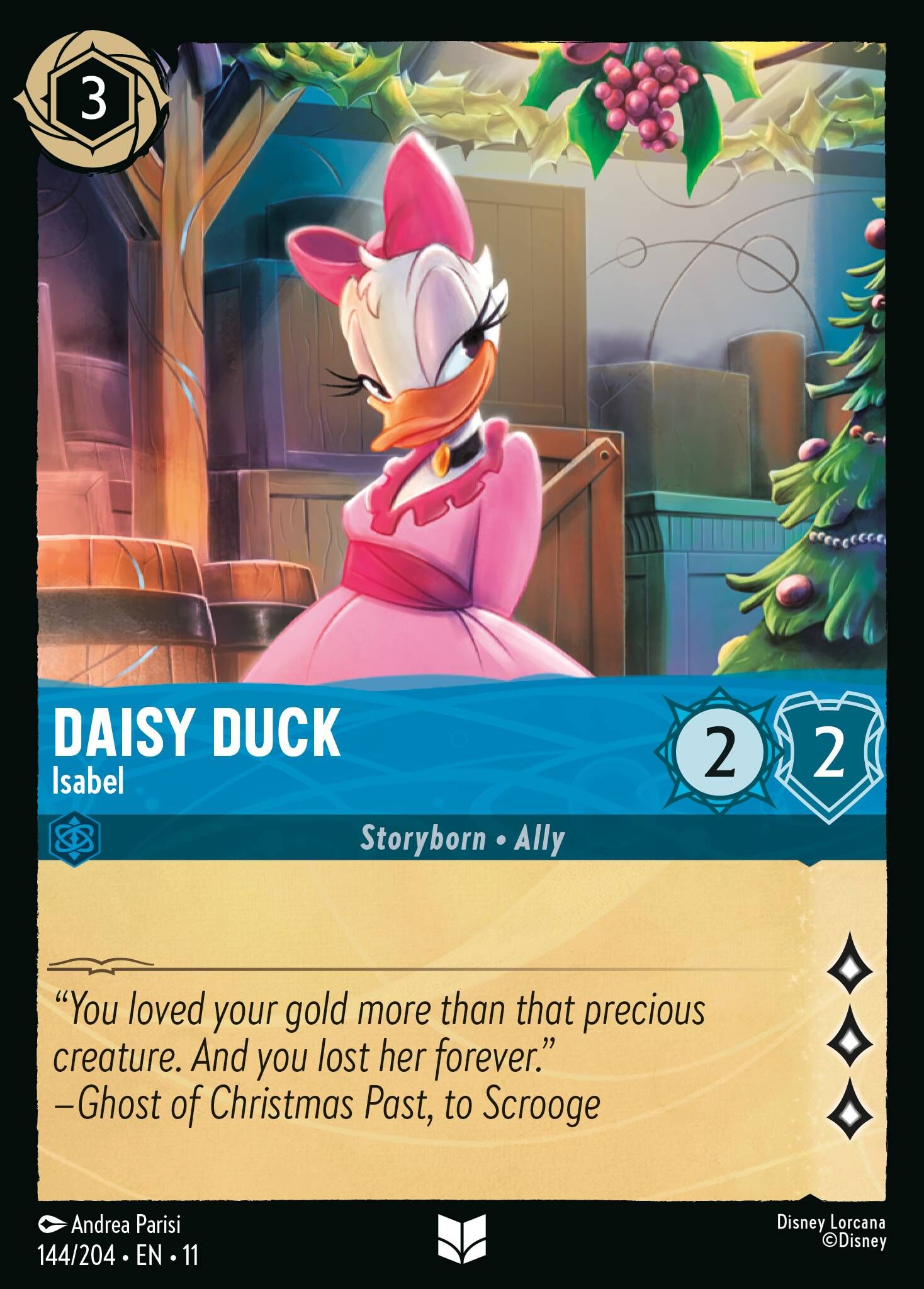Winterspell - 144/204 Daisy Duck - Isabel UC (Foil)