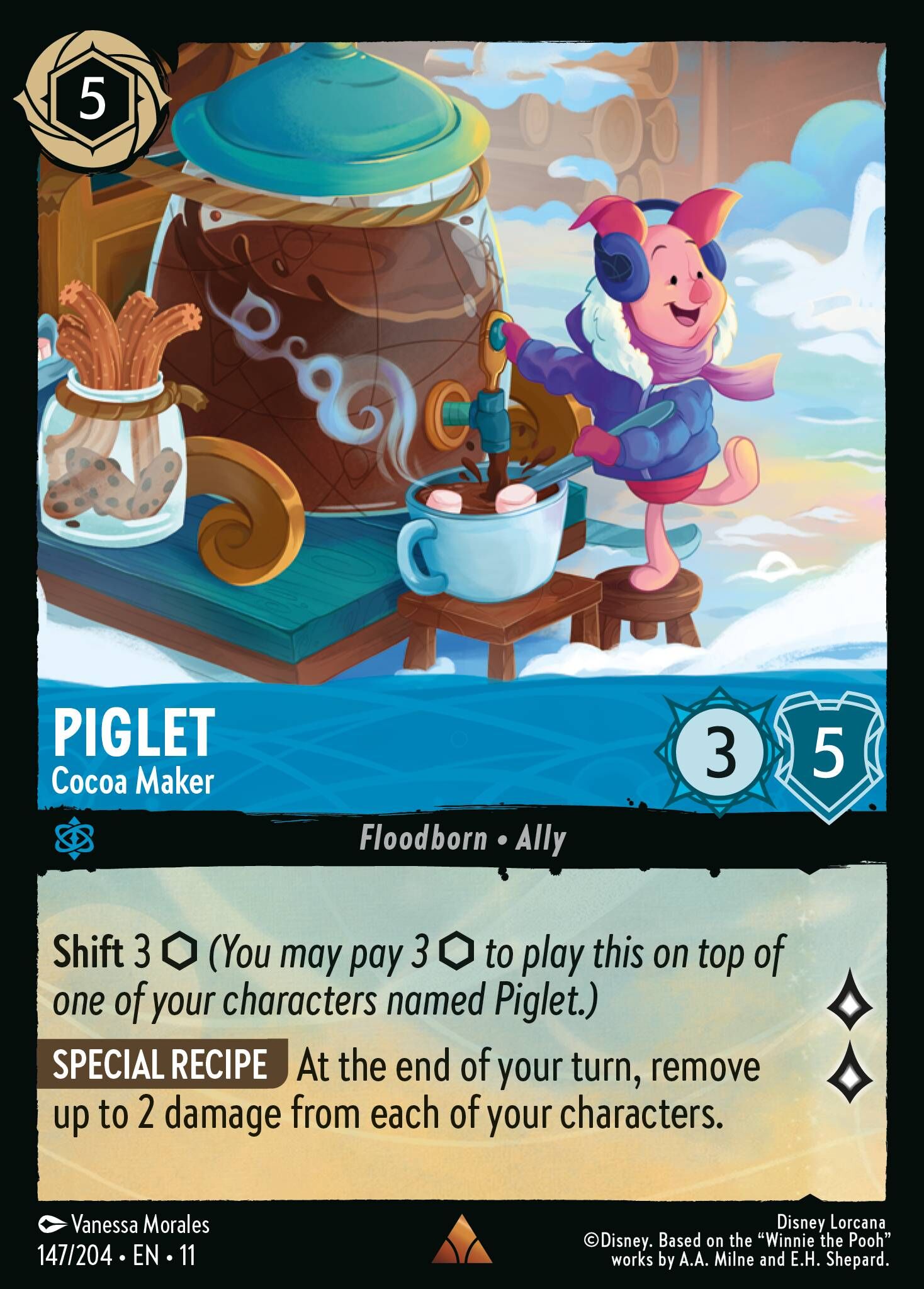 Winterspell - 147/204 Piglet - Cocoa Maker R (Foil)
