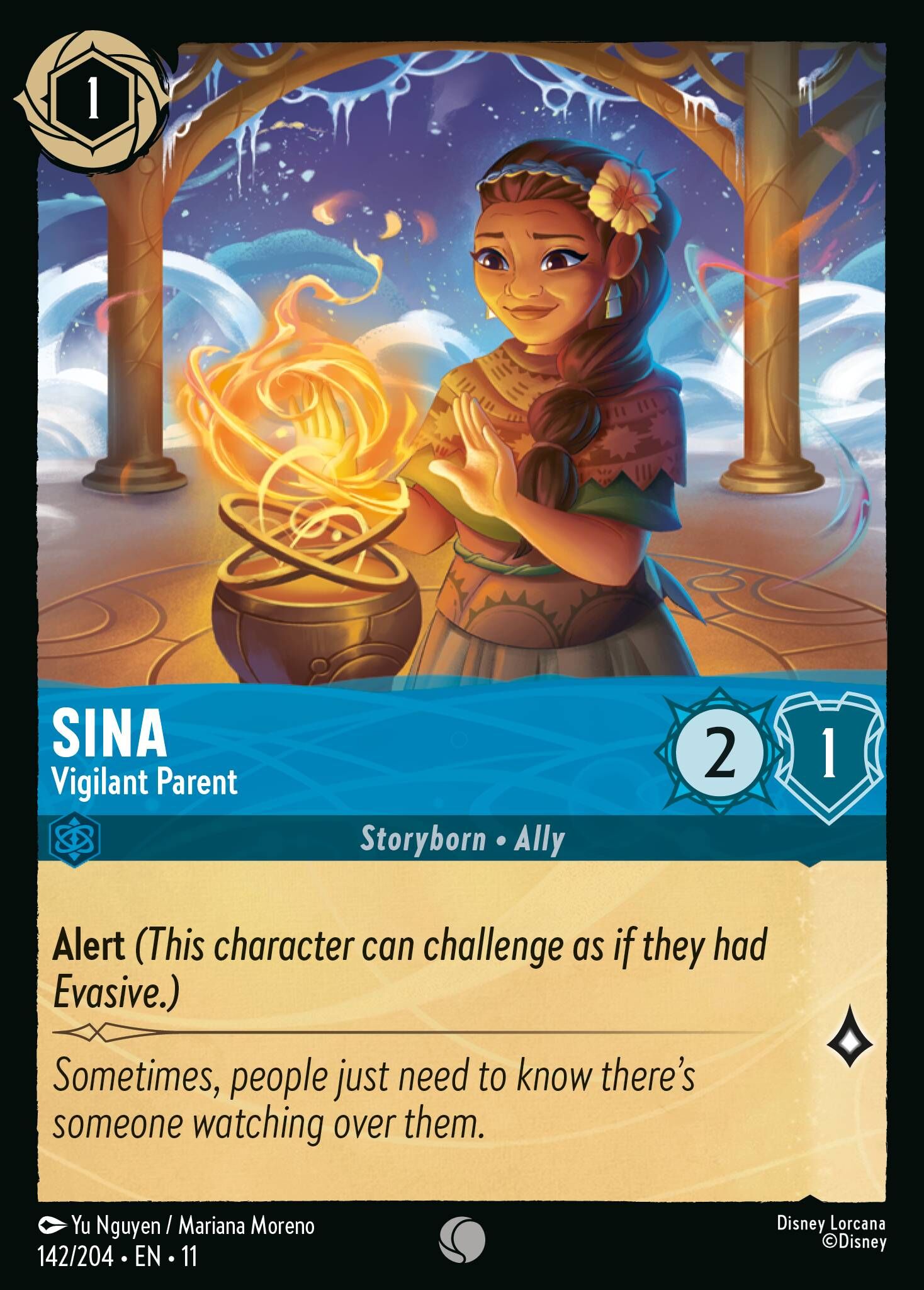 Winterspell - 142/204 Sina - Vigilant Parent C (Foil)