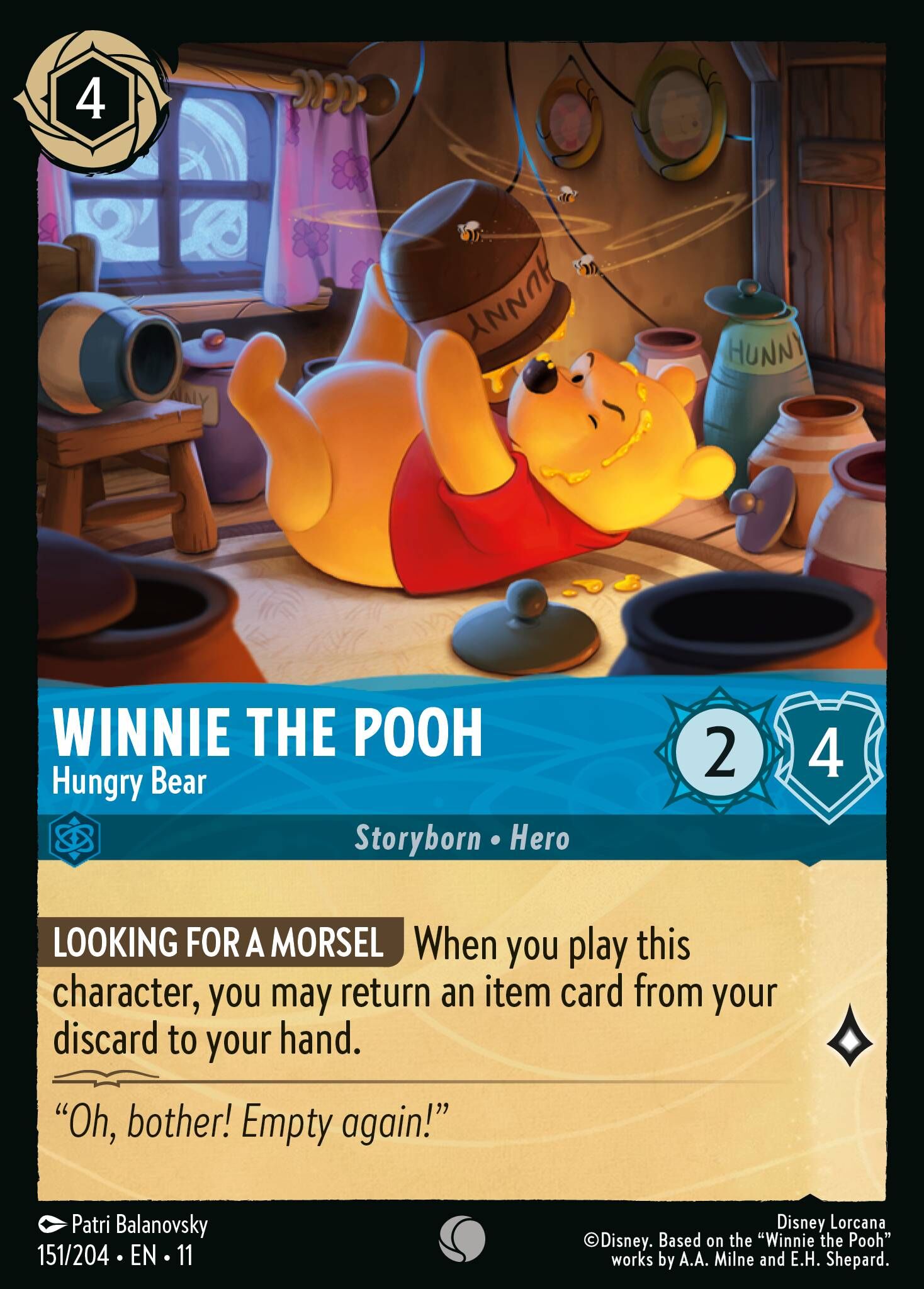 Winterspell - 151/204 Winnie the Pooh - Hungry Bear C (Foil)