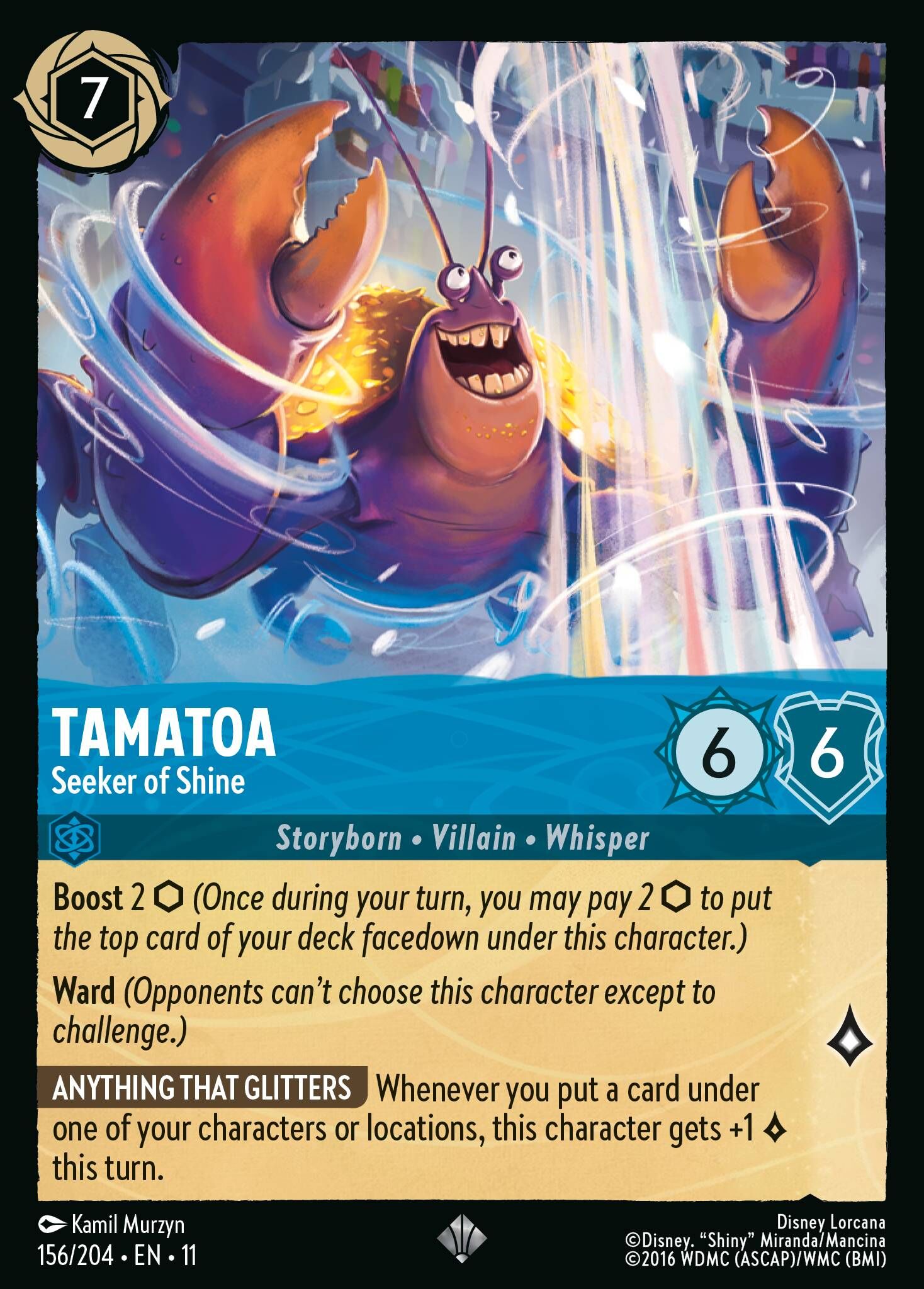 Winterspell - 156/204 Tamatoa - Seeker of Shine SR (Foil)