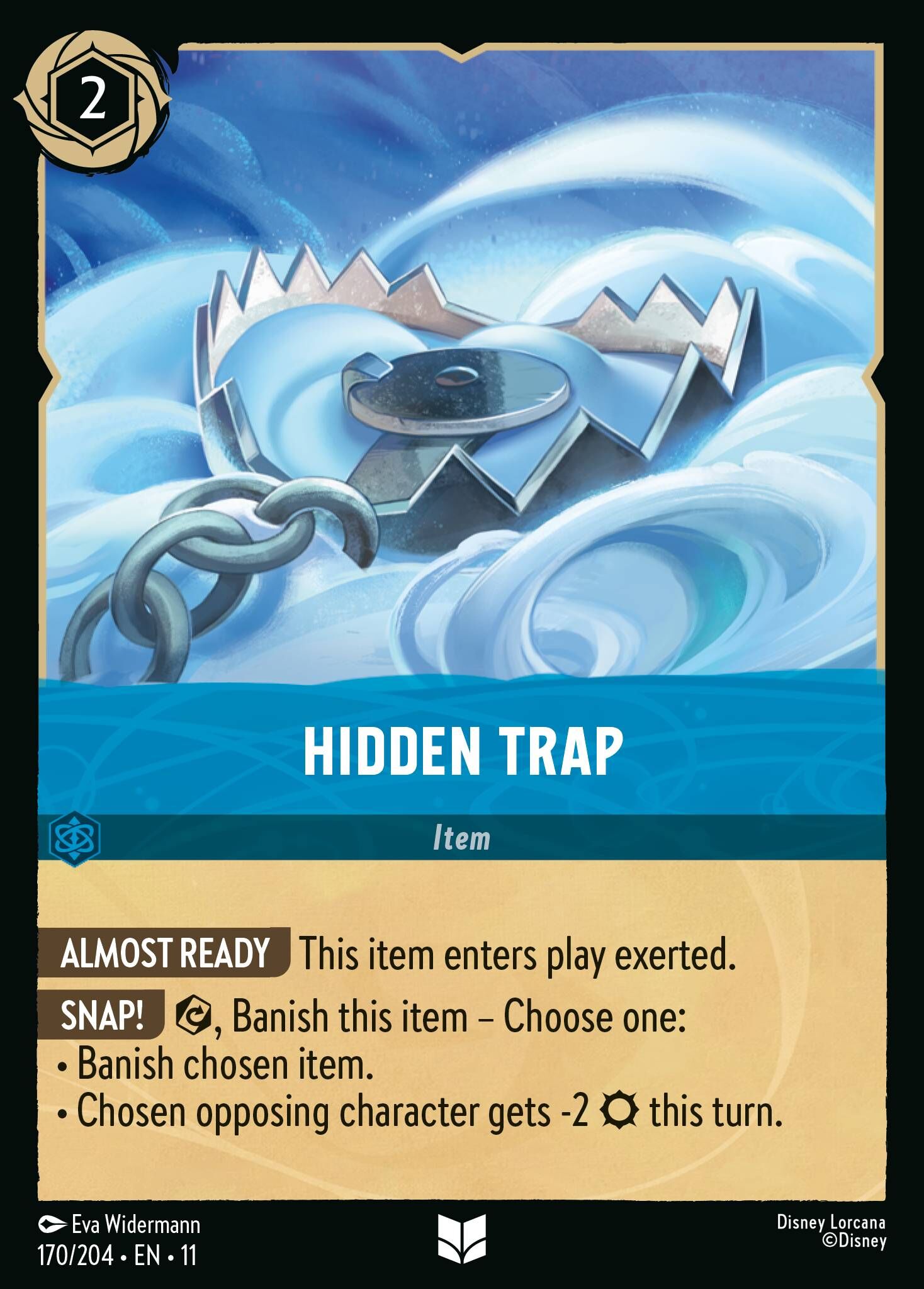Winterspell - 170/204 Hidden Trap UC (Foil)