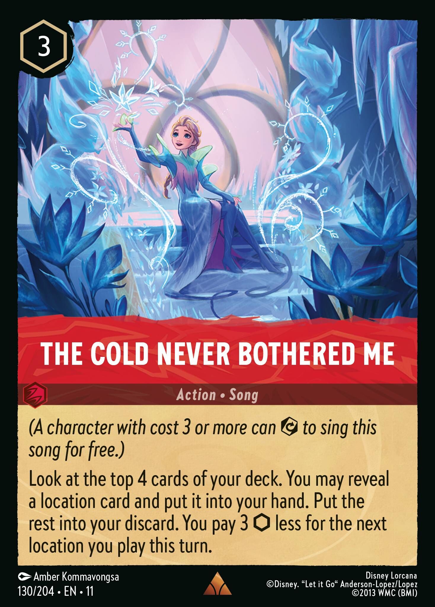 Winterspell - 130/204 The Cold Never Bothered Me R (Foil)