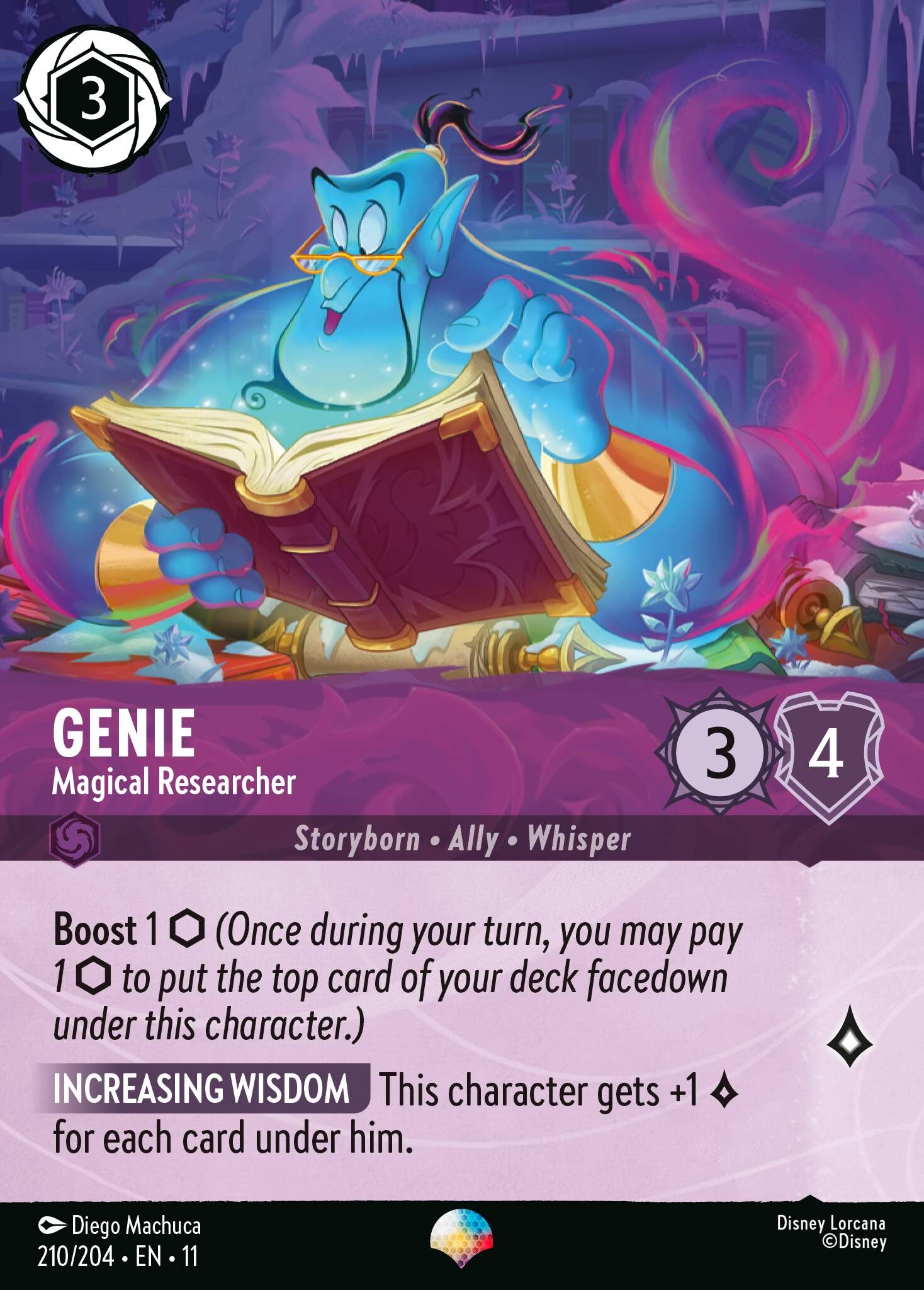 Winterspell - 210/204 Genie - Magical Researcher EP