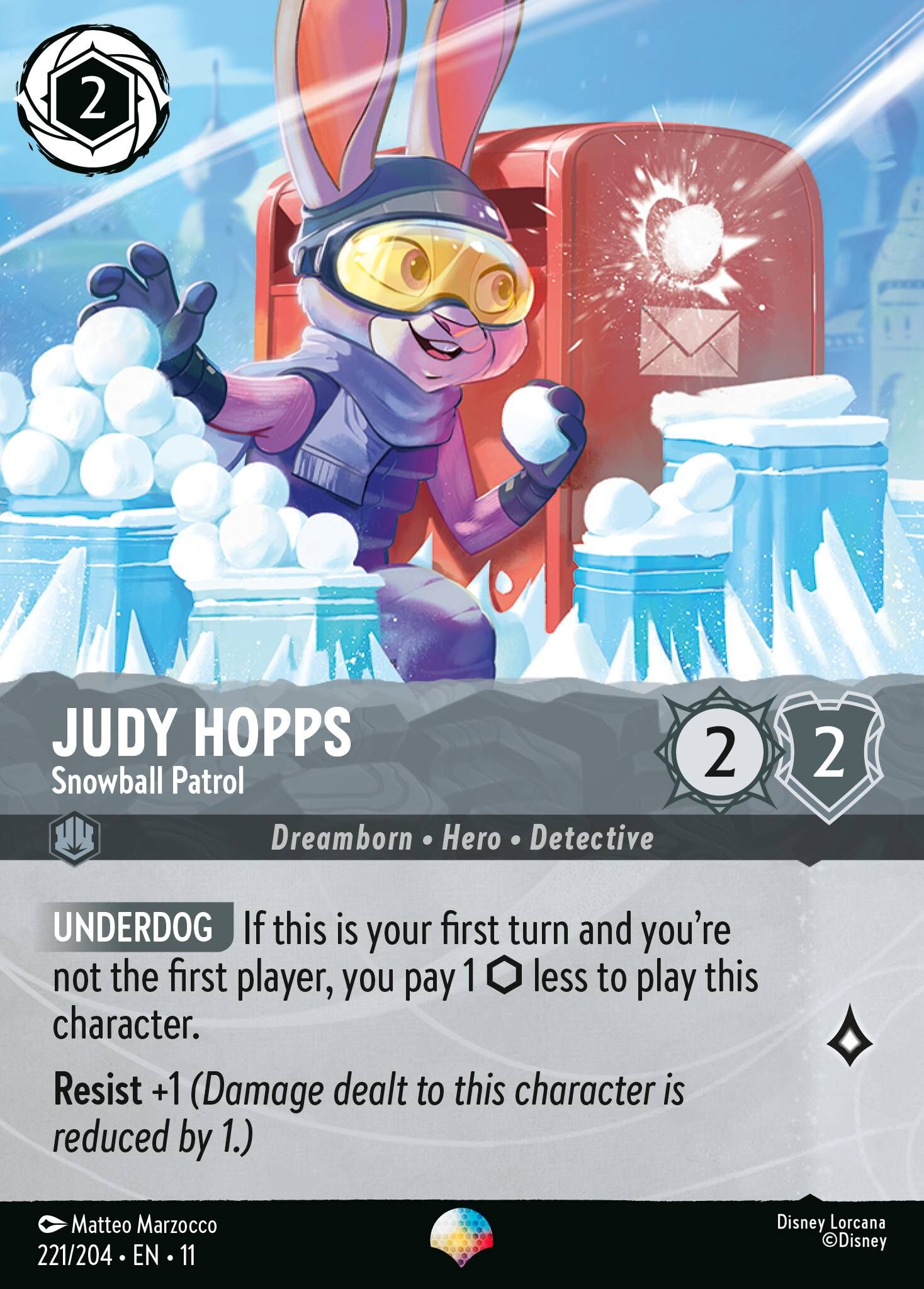 Winterspell - 221/204 Judy Hopps - Snowball Patrol EP