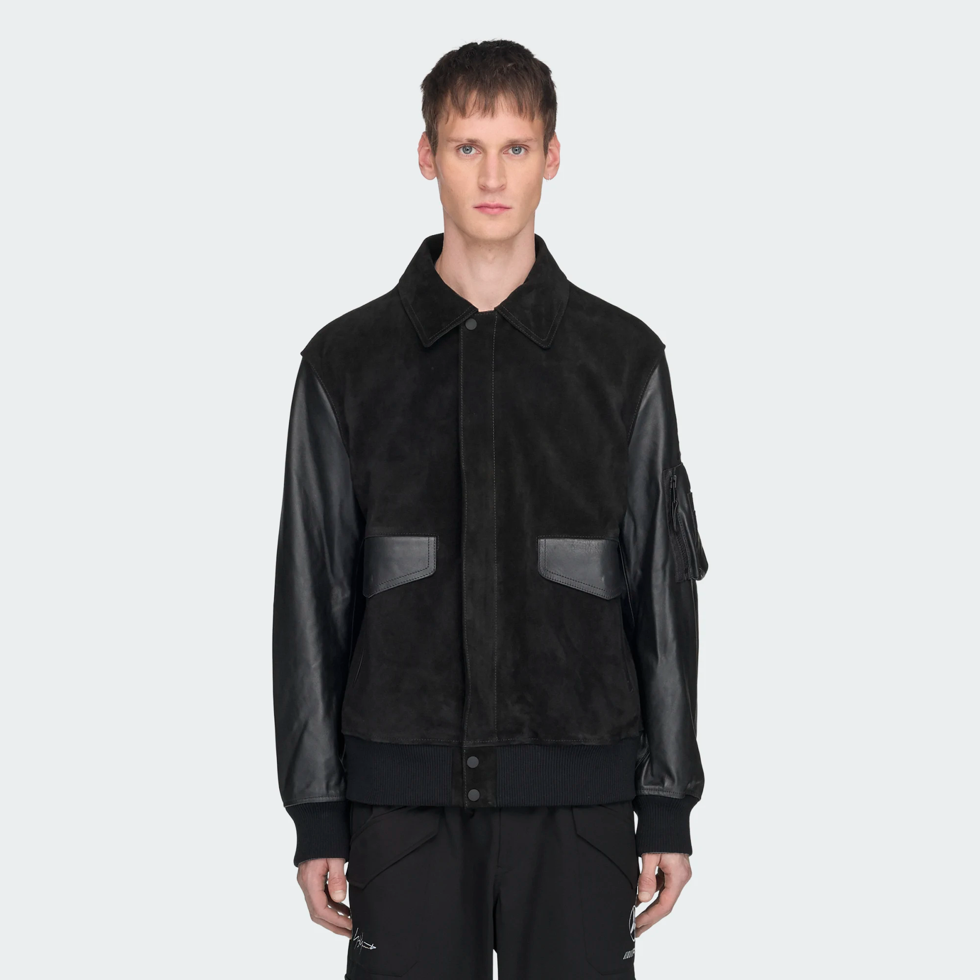 【 Y-3 x F1 LTH RACING J 聯名限定皮革外套 - 黑 】