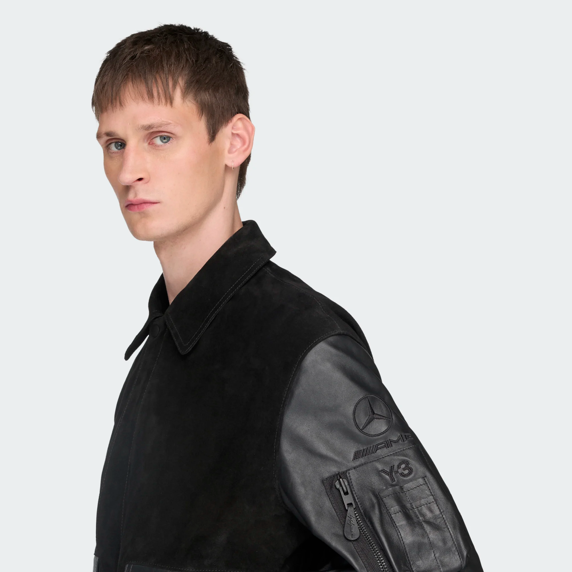 【 Y-3 x F1 LTH RACING J 聯名限定皮革外套 - 黑 】