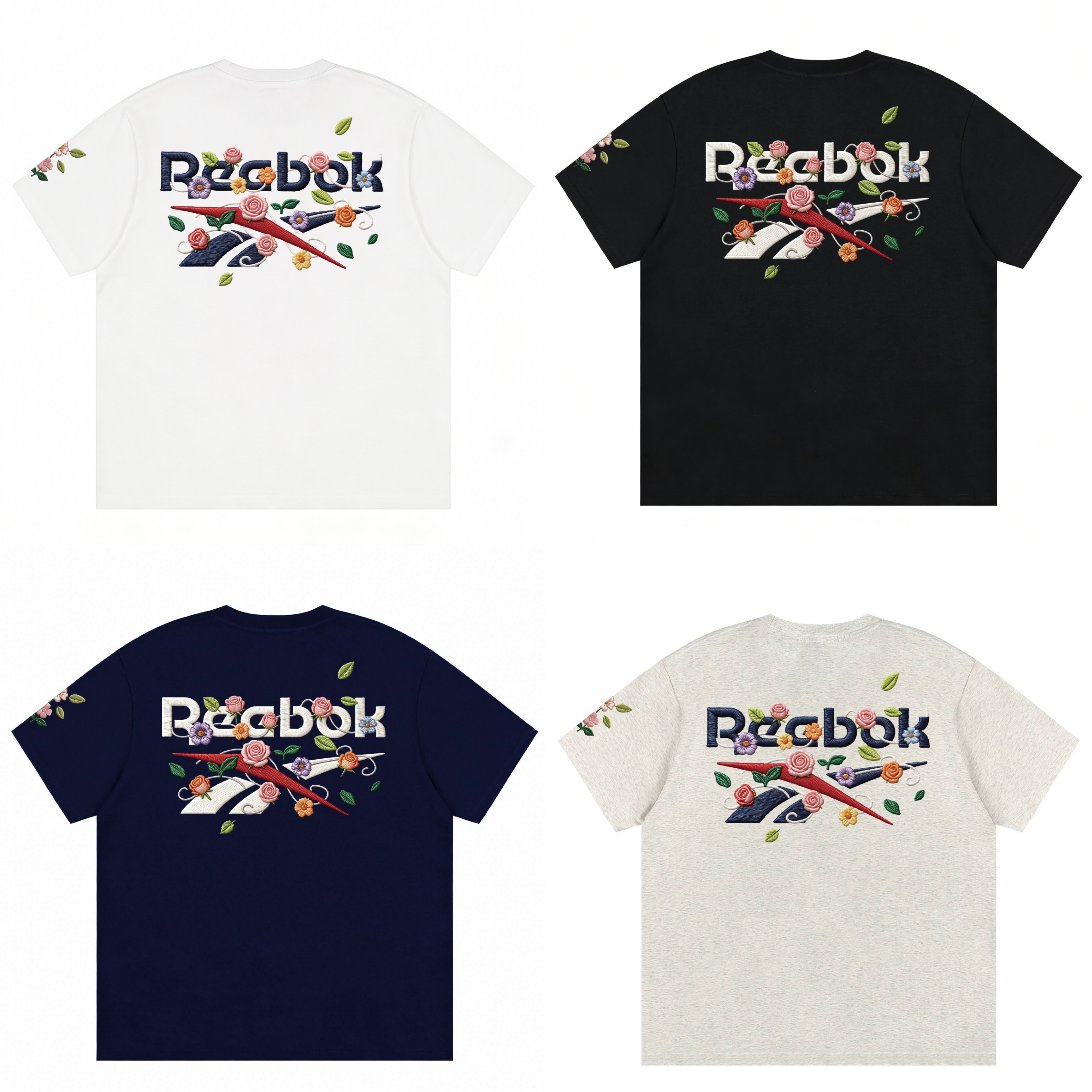 預購 Reebok 280g 高磅數 「彩色花卉」短T