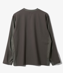 South2 West8｜Base Layer Crew Neck Shirt - Stretch Jersey "Olive"