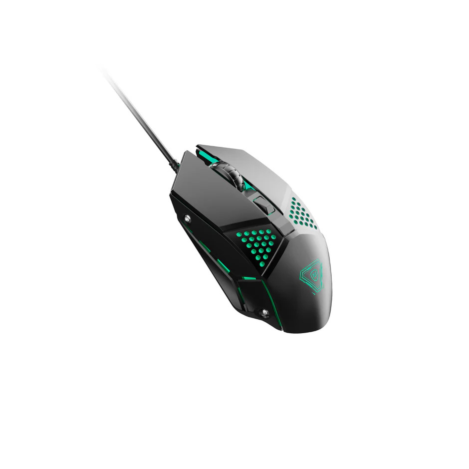 Micropack RGB四件組 有線遊戲鍵盤 滑鼠 耳機 滑鼠墊套裝 GC-410-EN-BK