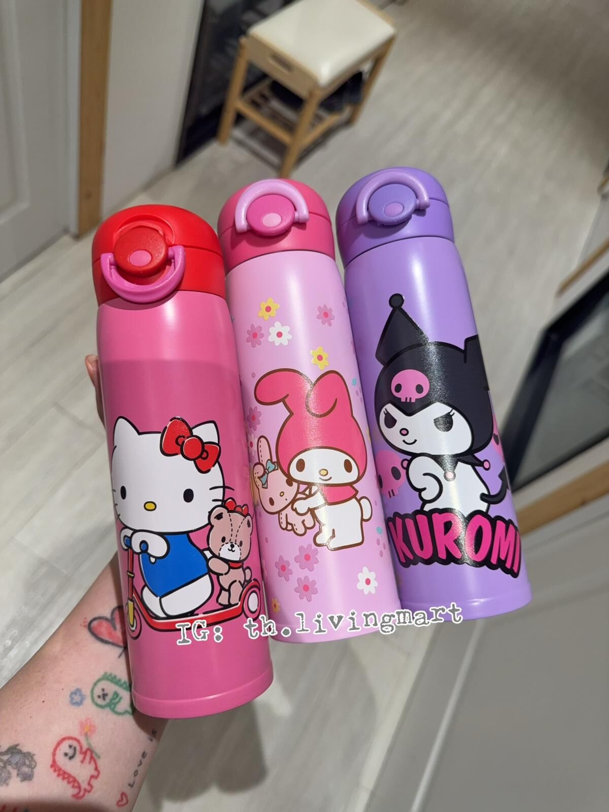 Thermos Sanrio 304不鏽鋼 500ml 真空保溫杯💖✨
