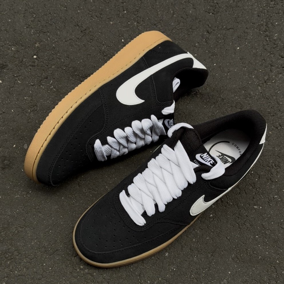 【官網限定】Nike Court Vision Low FL "Black Gum" 焦糖底 男鞋 IO7727-001 IV