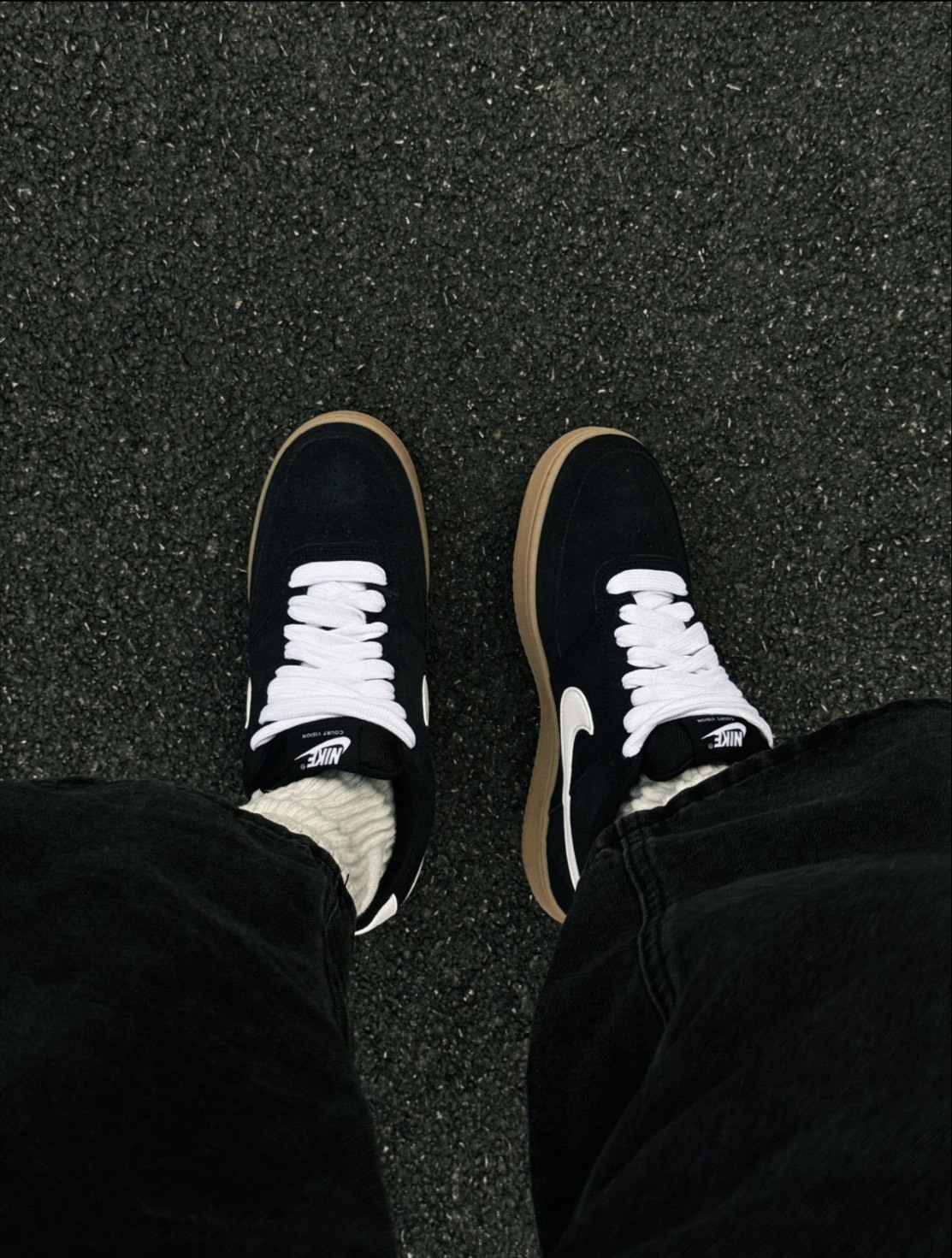【官網限定】Nike Court Vision Low FL "Black Gum" 焦糖底 男鞋 IO7727-001 IV