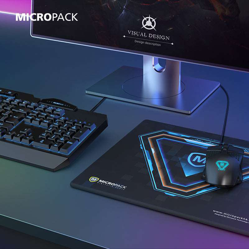 Micropack 4 In 1 Wired Rainbow Gaming Keyboard and Mouse Combo GC-410