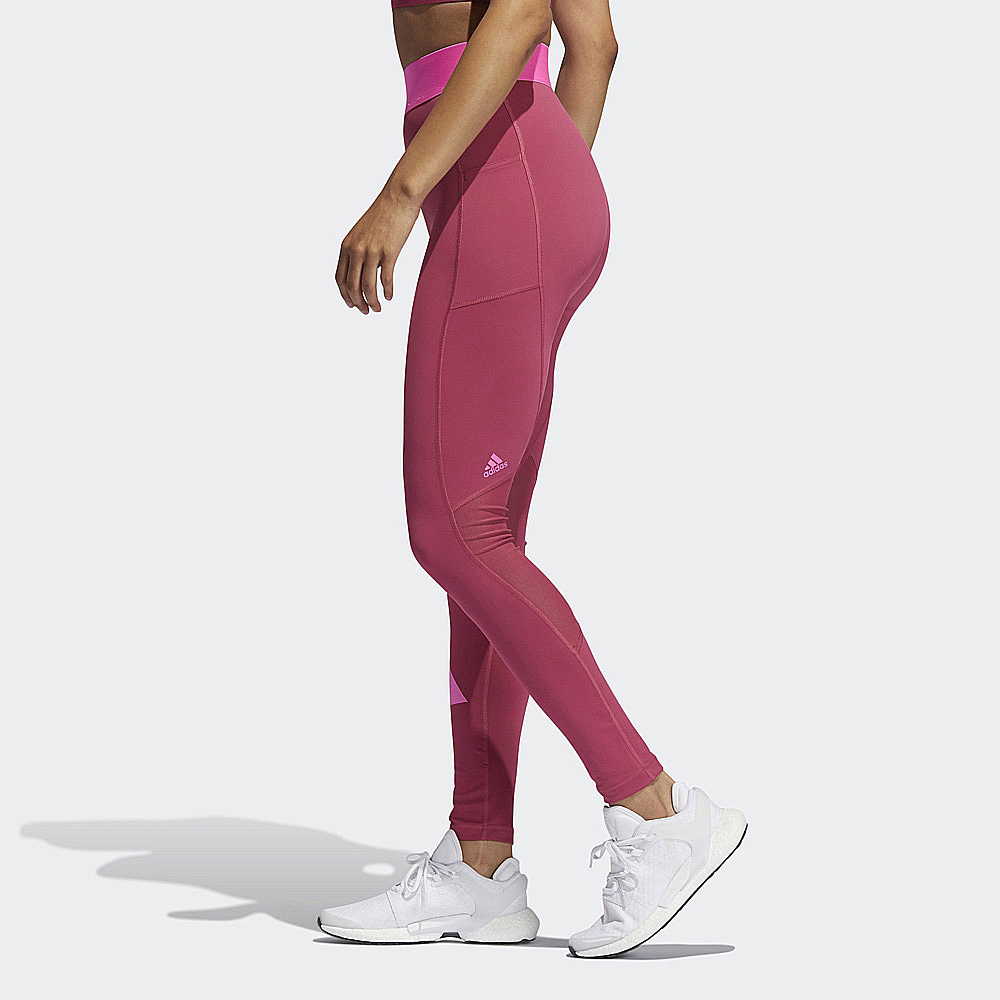 ADIDAS 束褲 TECHFIT LIFE 桃紅色 運動系列 緊身褲 女 GM2987