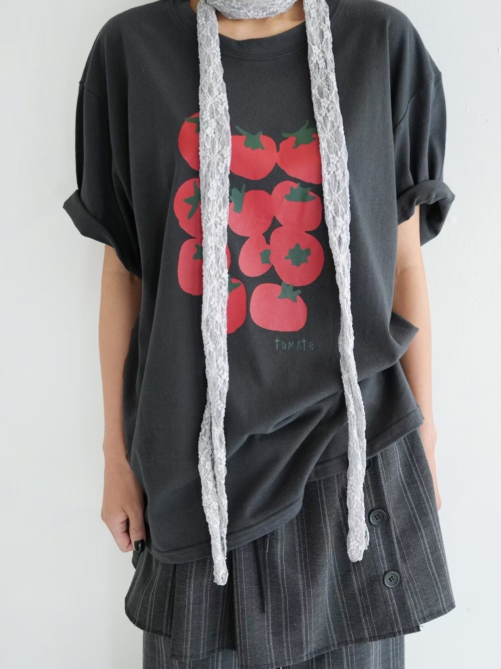 簡約插畫蕃茄Tee 兩色入