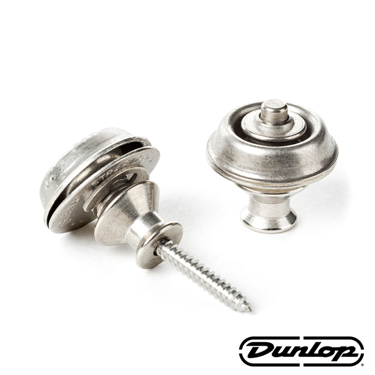 Dunlop SLS1035VN STRAPLOK 安全背帶扣 仿舊銀