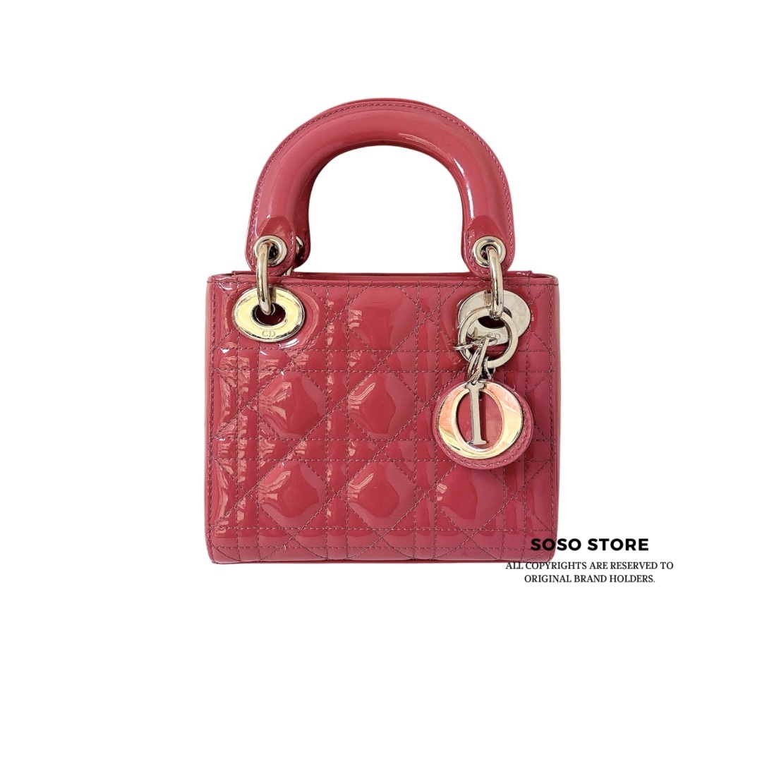 Dior Mini Lady Dior Bag- Peony Pink / GHW