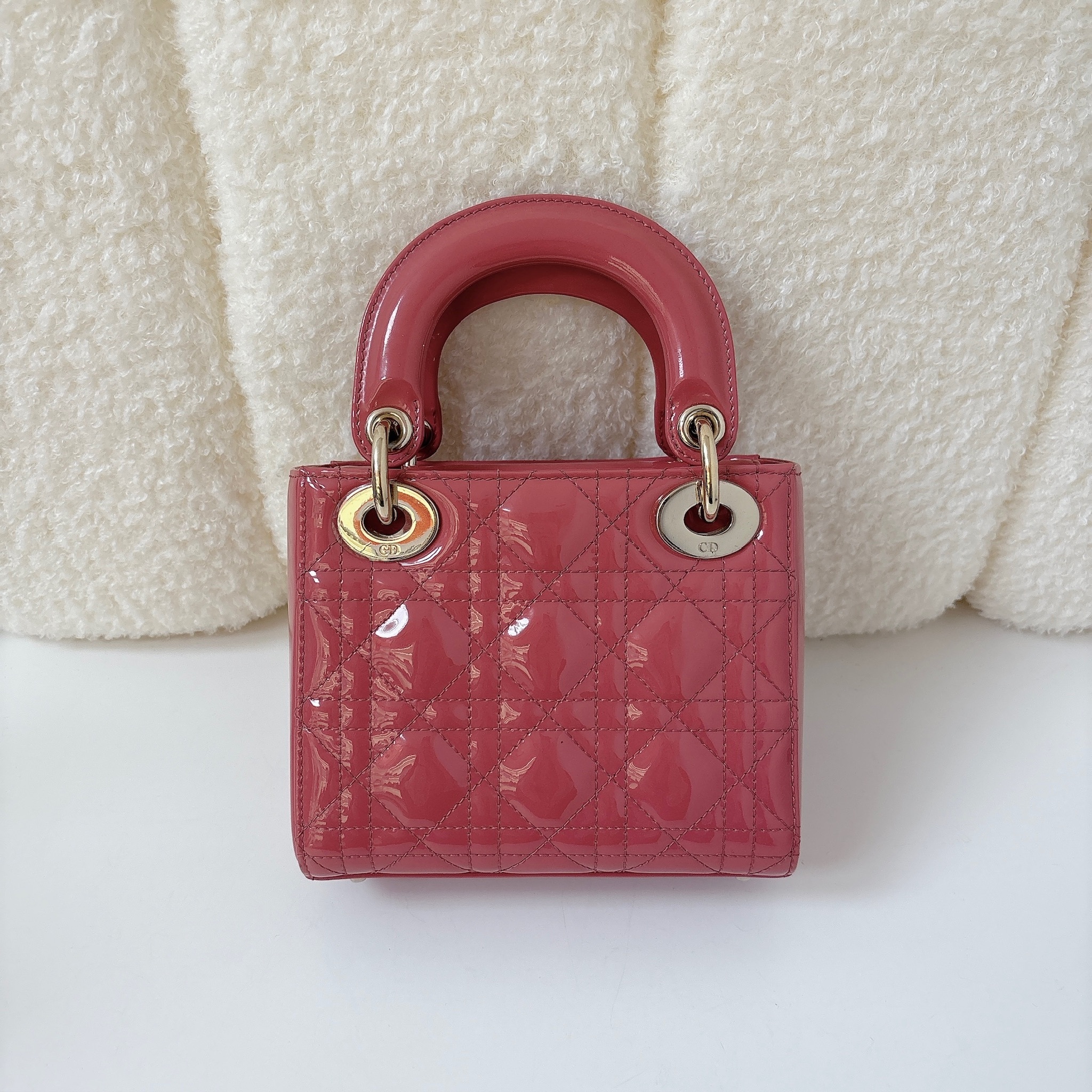 Dior Mini Lady Dior Bag- Peony Pink / GHW