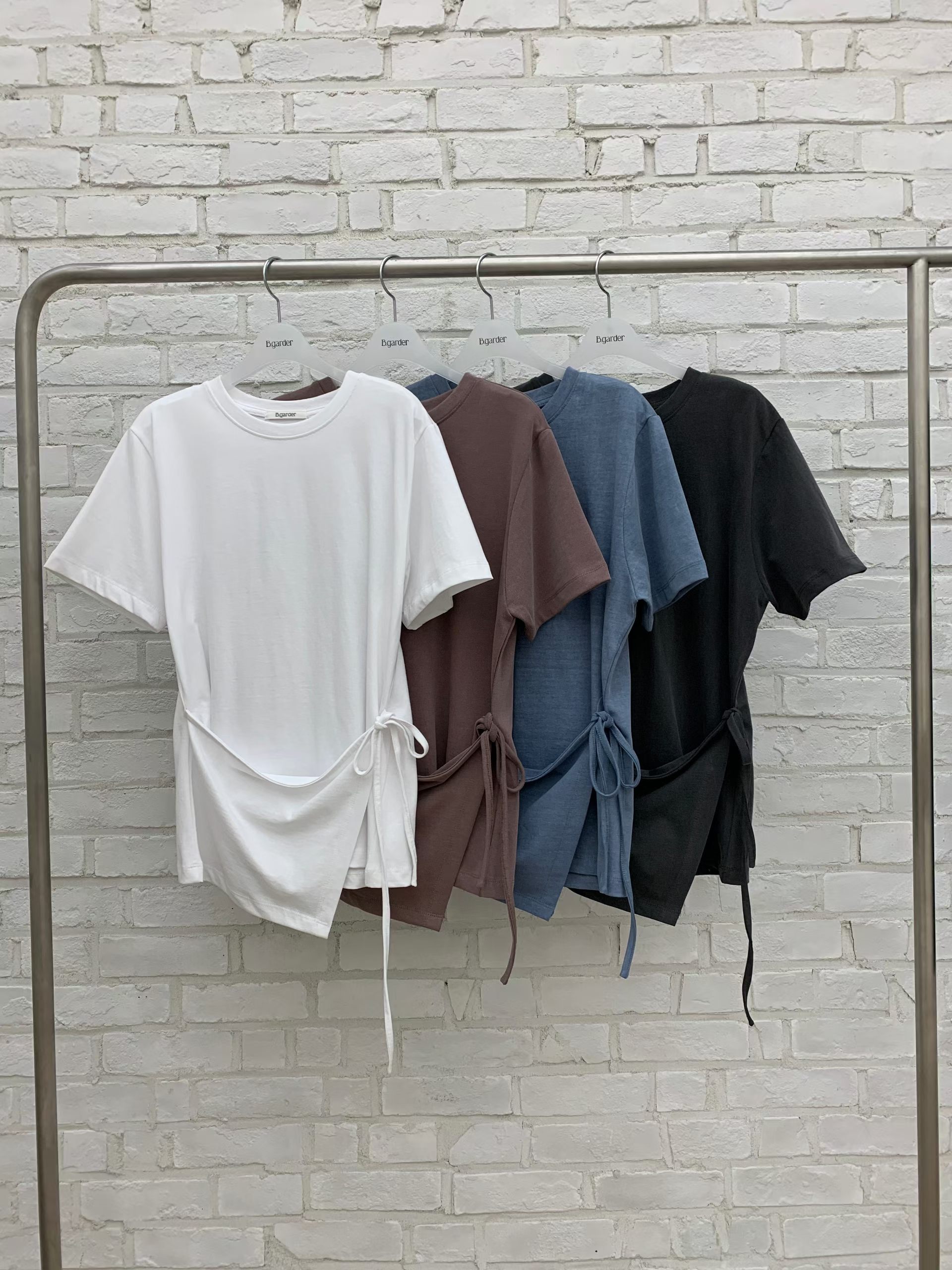 BG2624 Washed Tee with flag