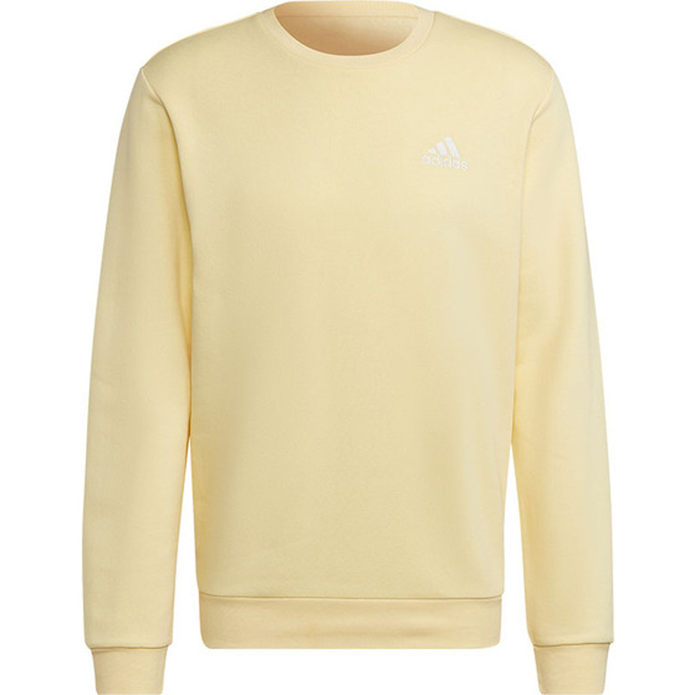 ADIDAS 大學T SWEATSHIRT 黃色 基本款 長袖 男 HL2285