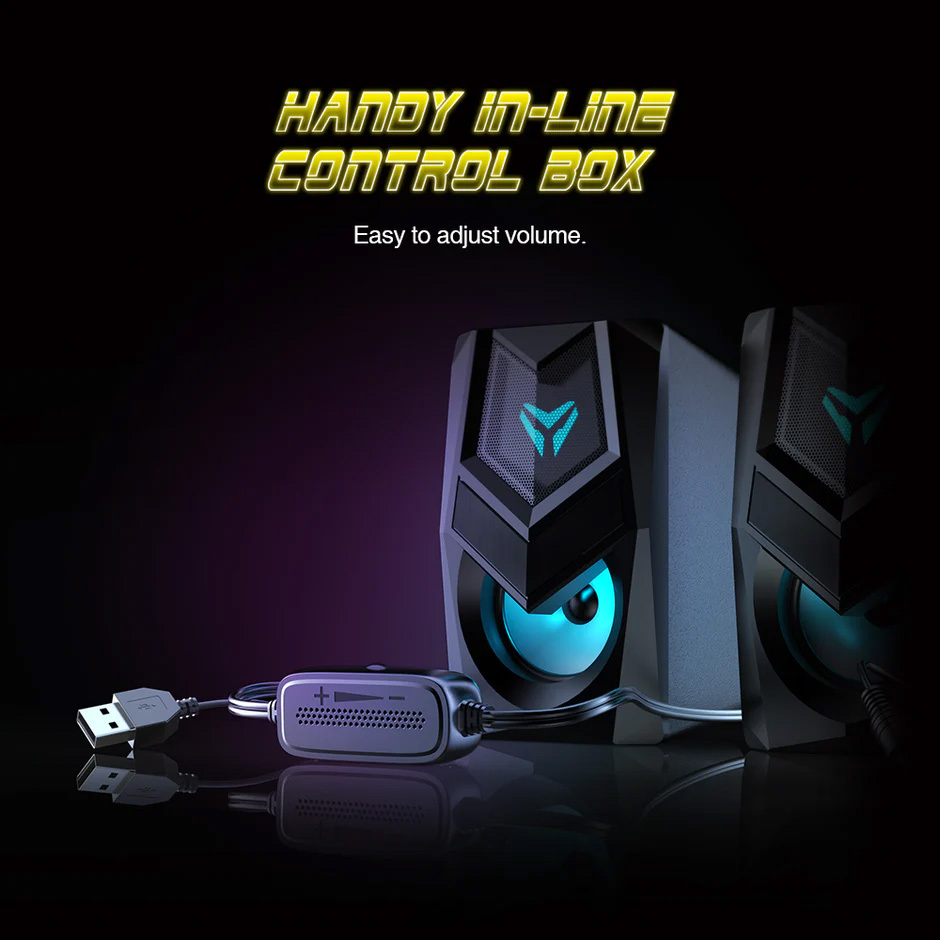 Micropack Wired Rainbow Gaming Speakers GS-02