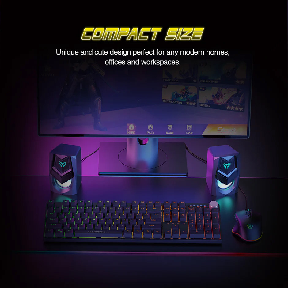 Micropack Wired Rainbow Gaming Speakers GS-02