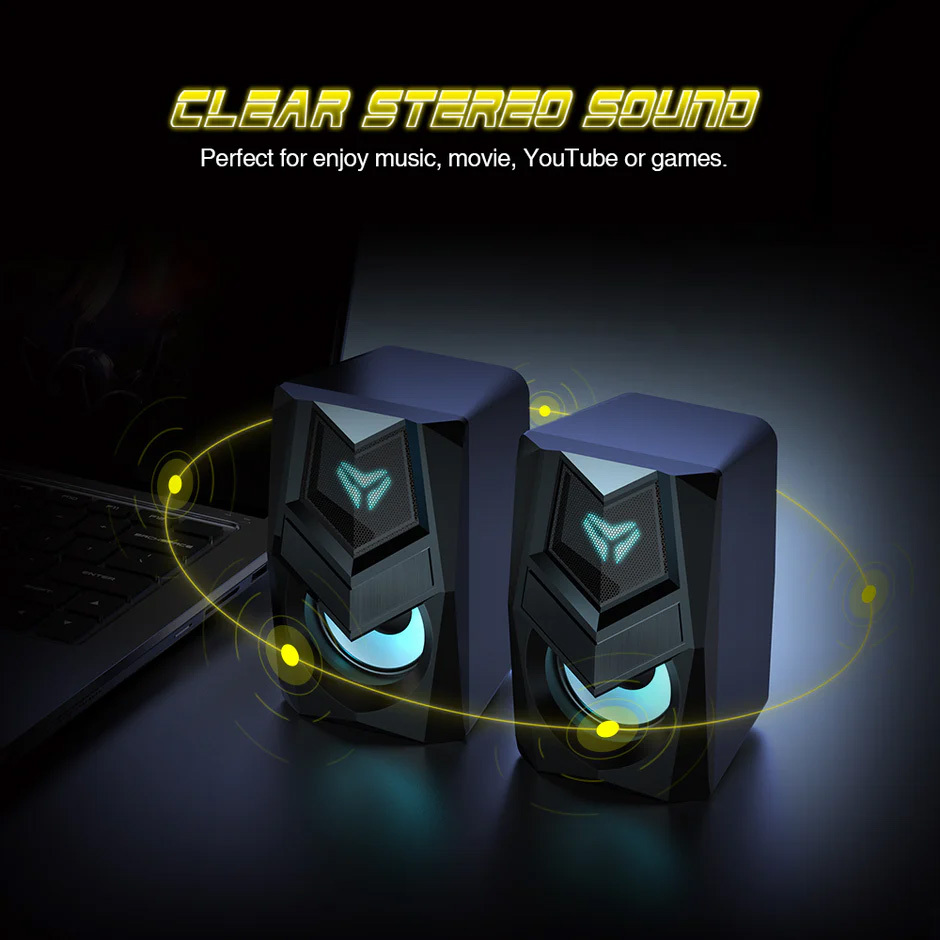 Micropack Wired Rainbow Gaming Speakers GS-02