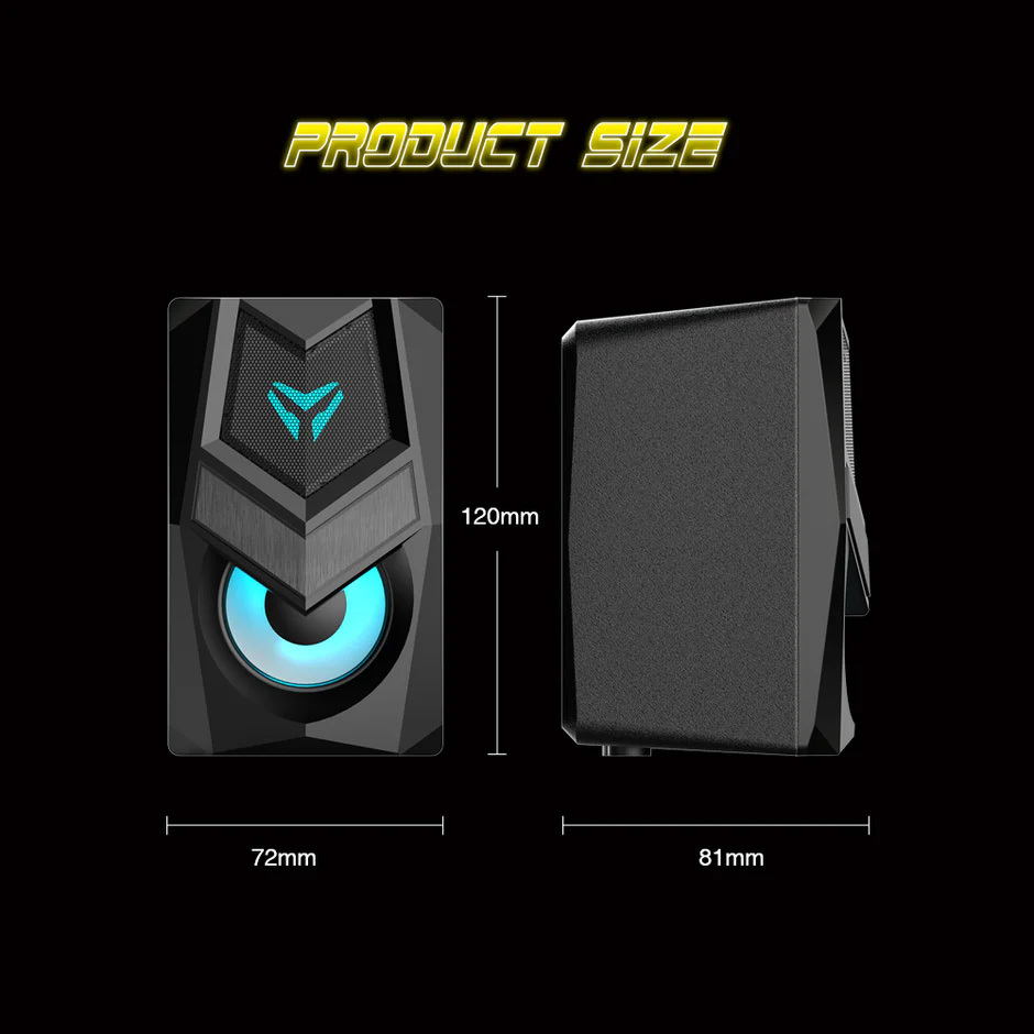 Micropack Wired Rainbow Gaming Speakers GS-02