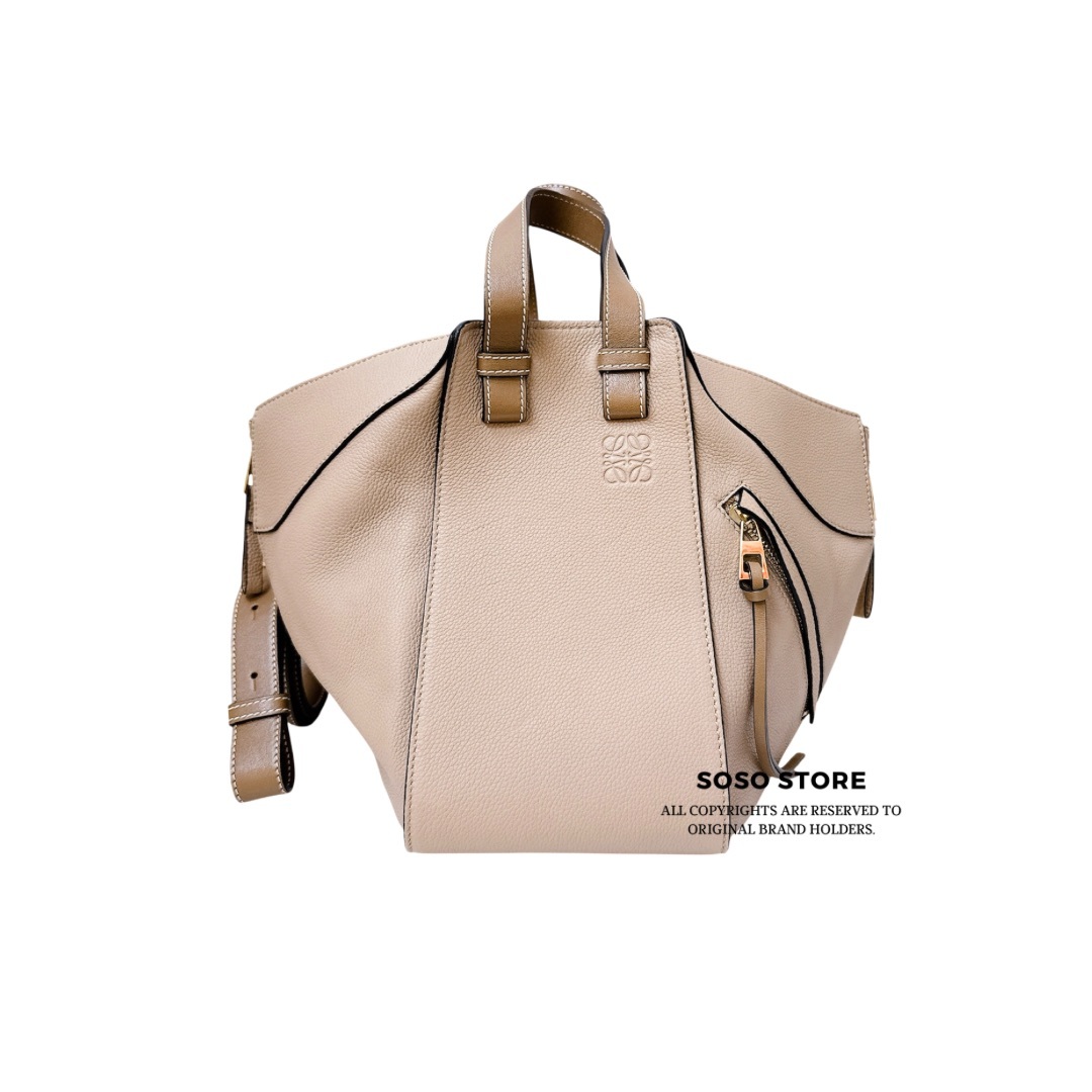 LOEWE Hammock Bag- Sand / GHW