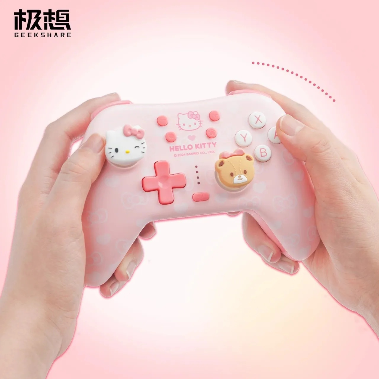 NS2 極想 無線手把 Pro 控制器 光樱系列 Hello Kitty