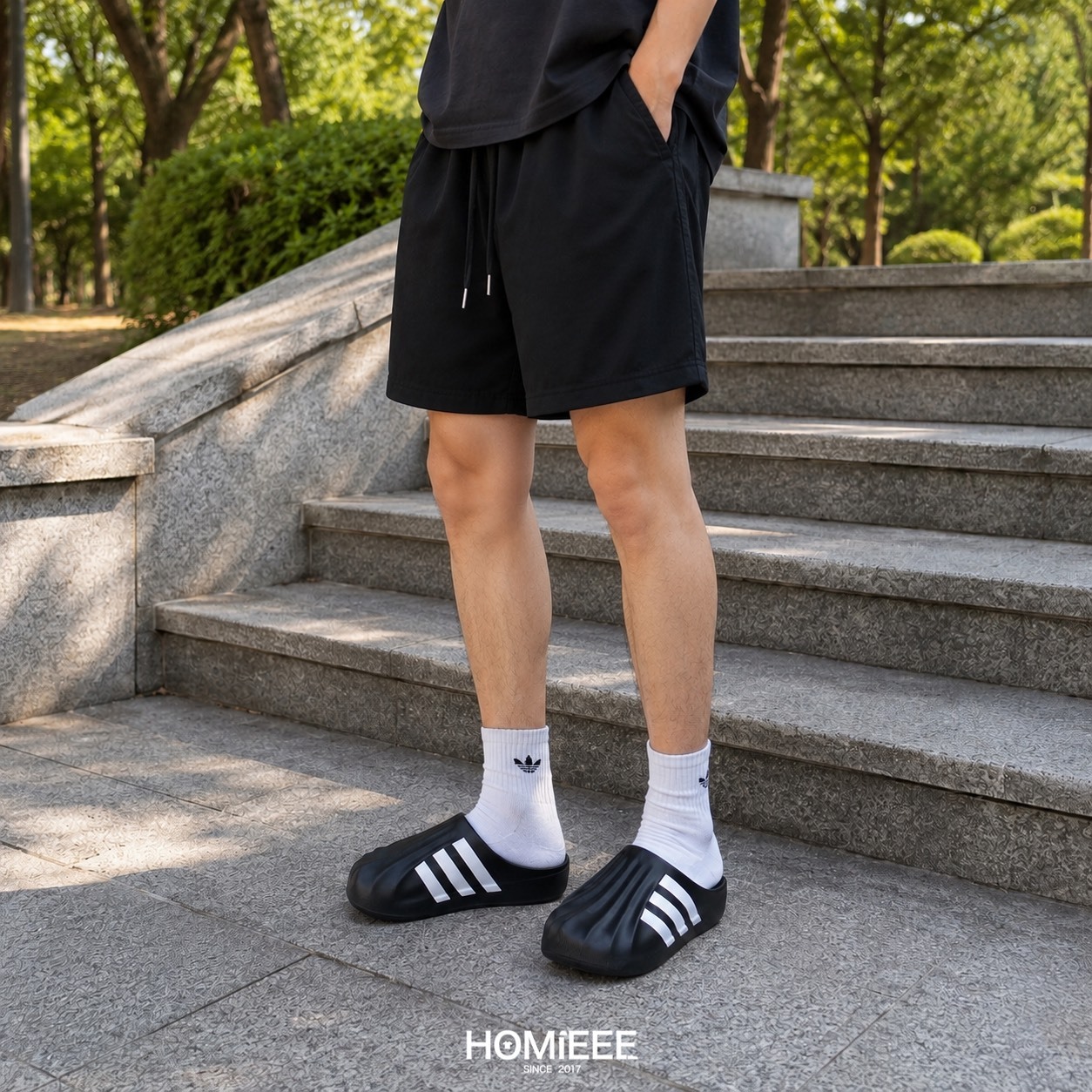 Adidas adiFom Superstar Mule 黑白色 三線 懶人拖 拖鞋 [IG8277]